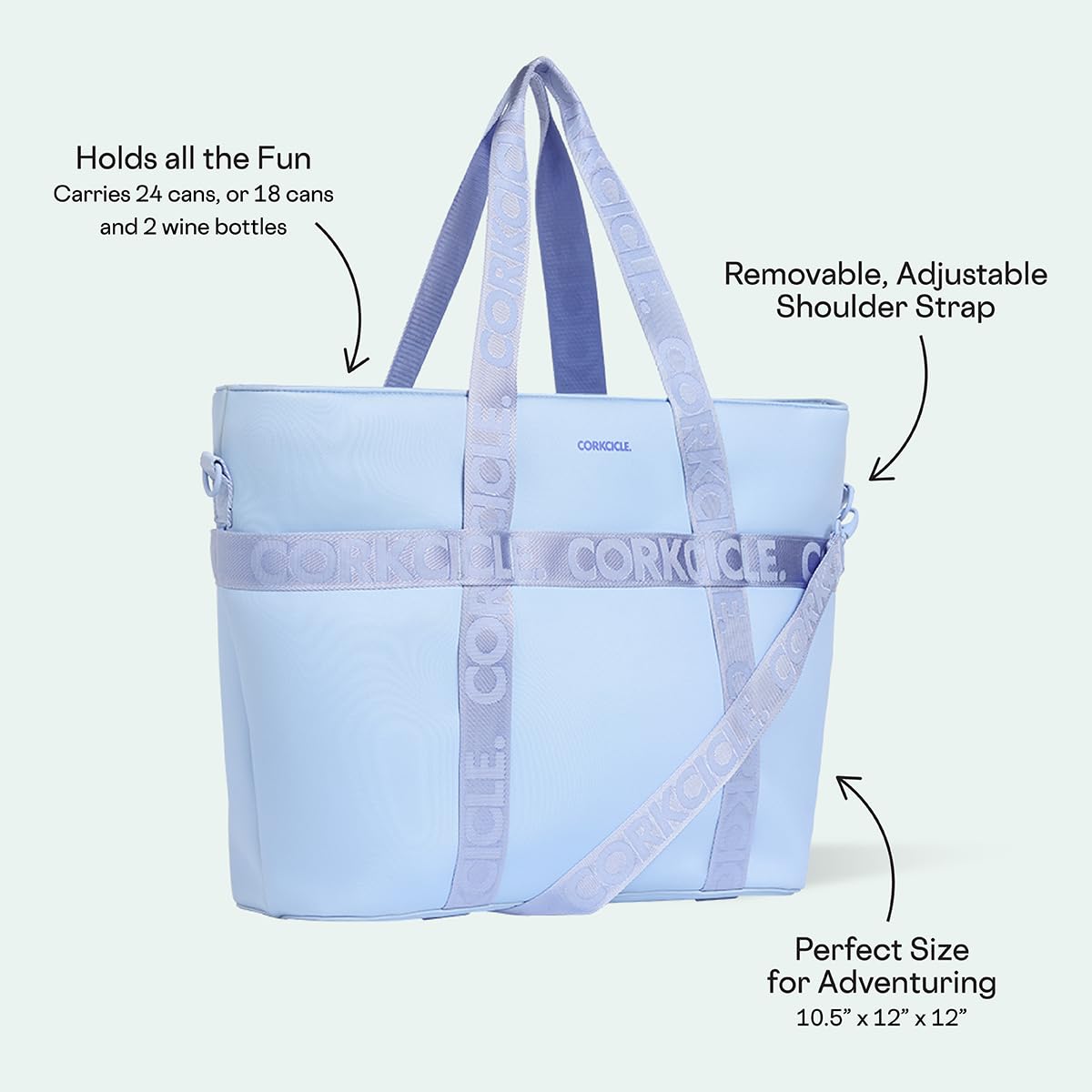 corkcicle-estelle-tote-insulated-large-cooler-bag-with-padded-shoulder-strap-ext image 4