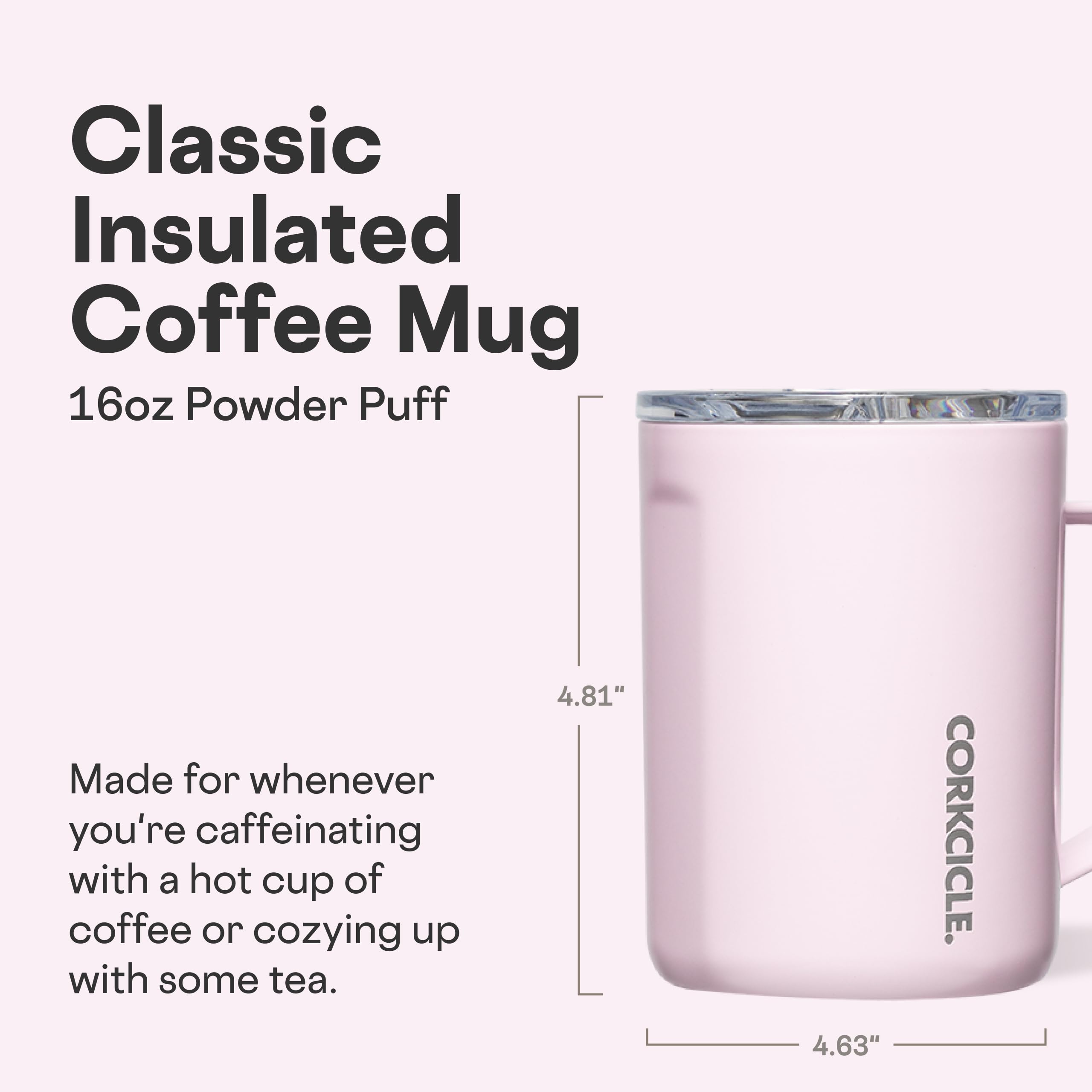 corkcicle-classic-coffee-mug-16-oz-powder-puff-triple-insulated-stainless-steel- image 2