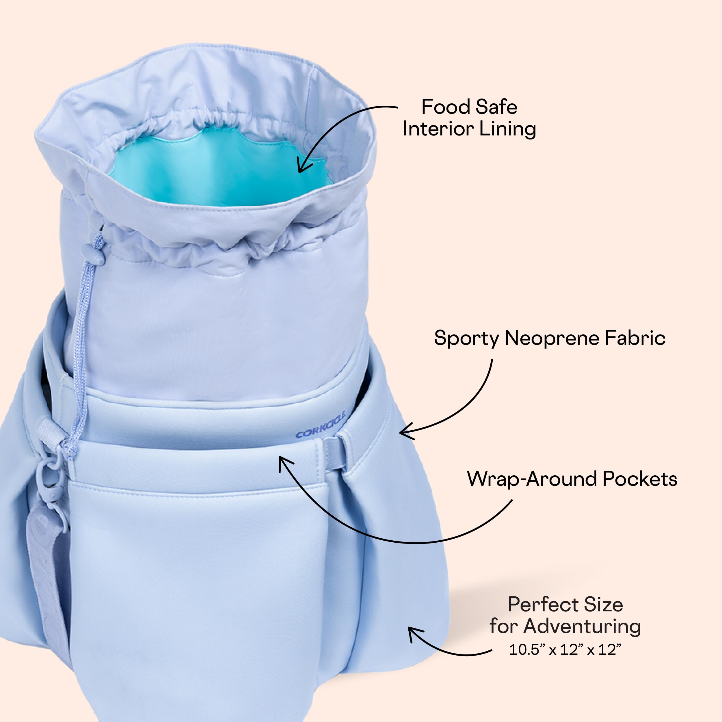 corkcicle-beverage-bucket-cooler-bag-all-day-insulated-ice-bucket-water-resistan image 4