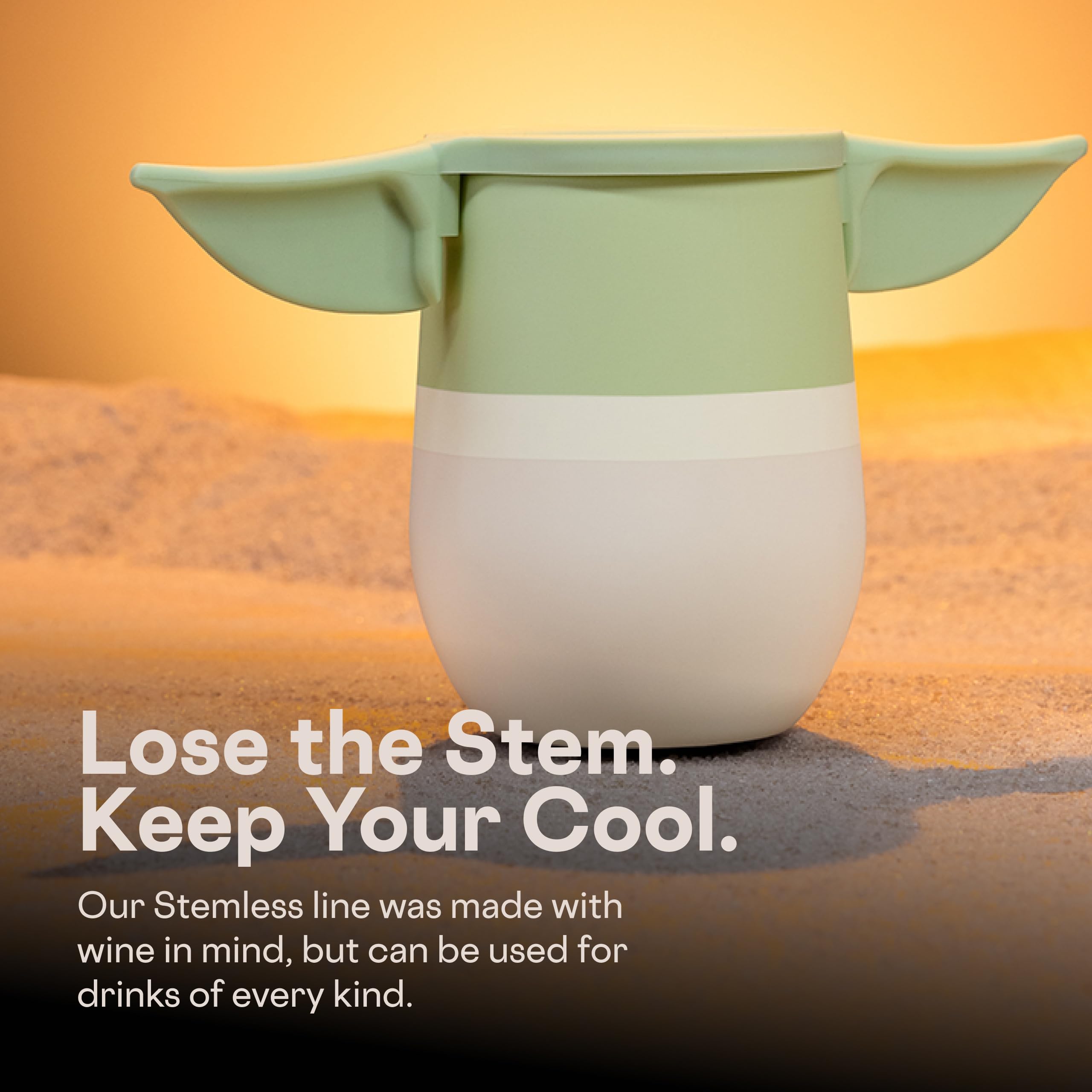corkcicle-stemless-insulated-wine-glass-tumbler-12-oz-yoda-edition image 6