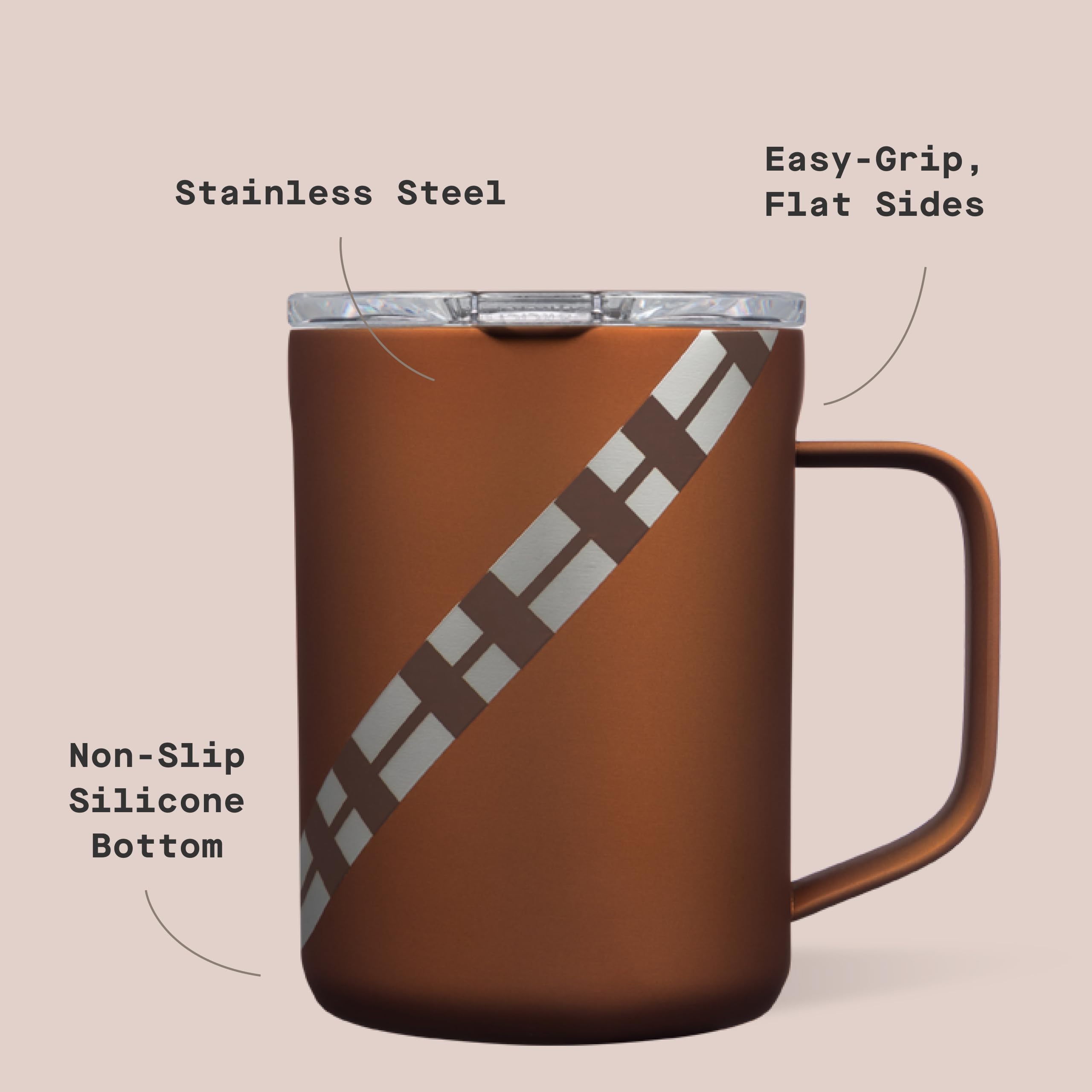 corkcicle-classic-coffee-mug-16-oz-chewbacca-triple-insulated-stainless-steel-tr image 4