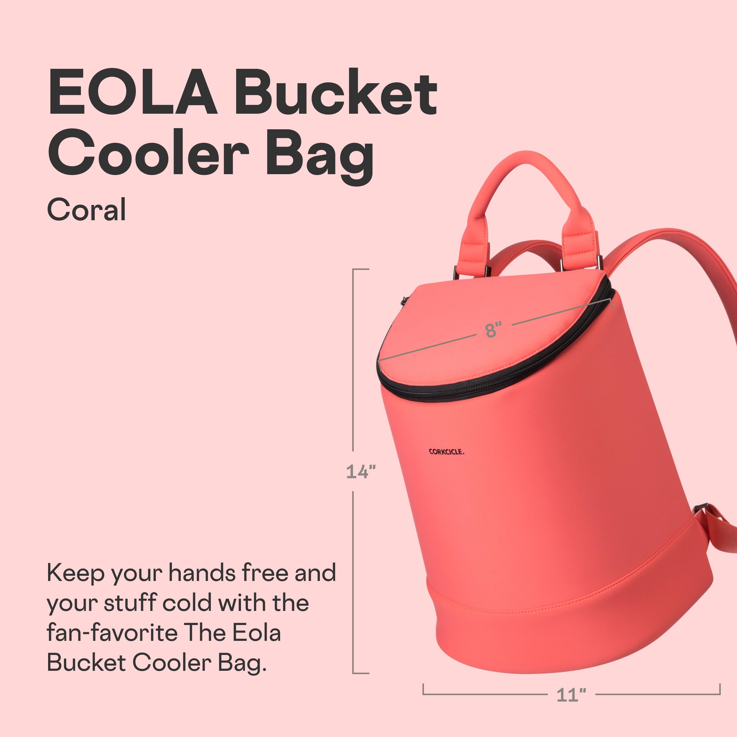 corkcicle-eola-cooler-backpack-waterproof-leakproof-insulated-backpack-cooler-fi image 2