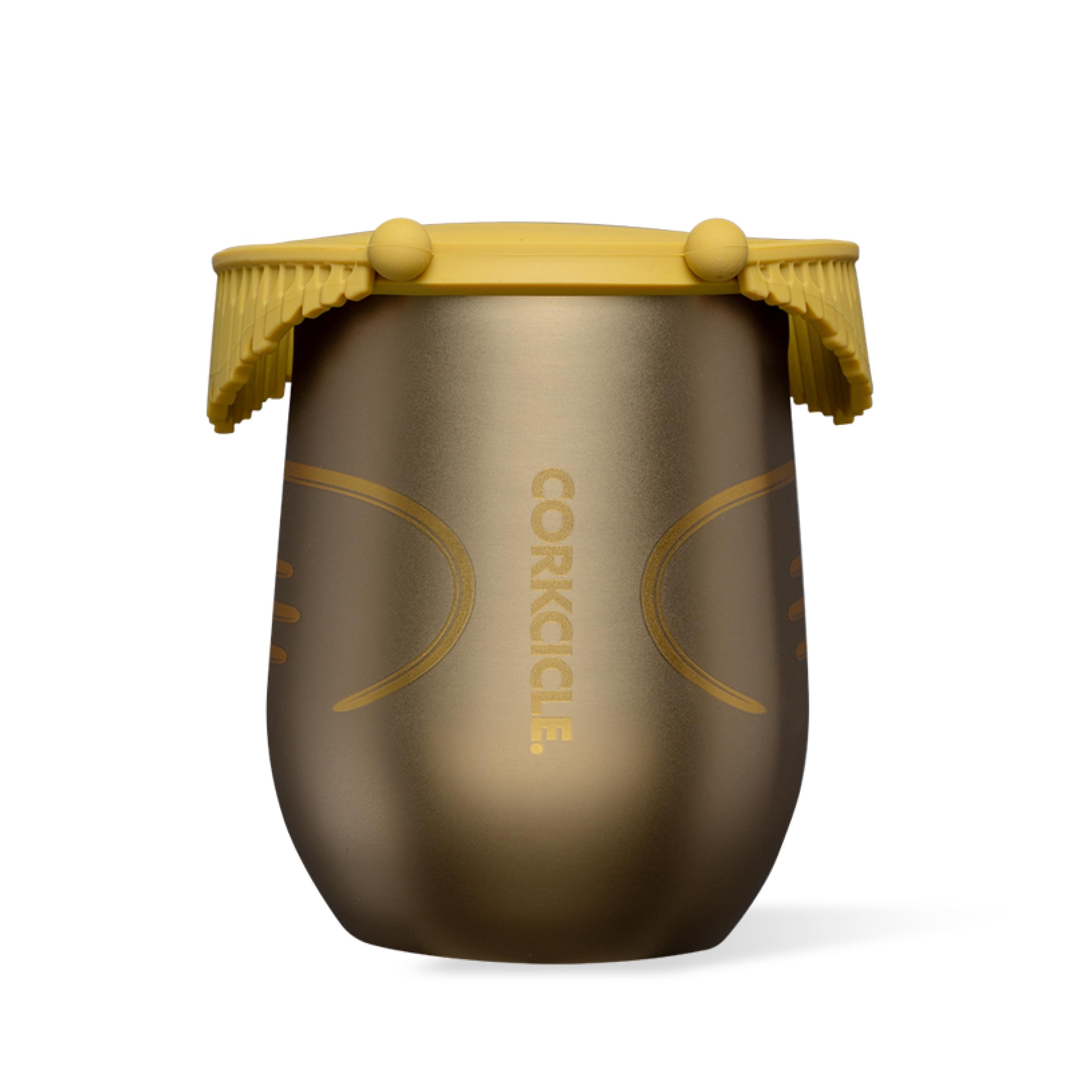 corkcicle-golden-snitch-stemless-insulated-wine-glass-tumbler-12-oz image 1