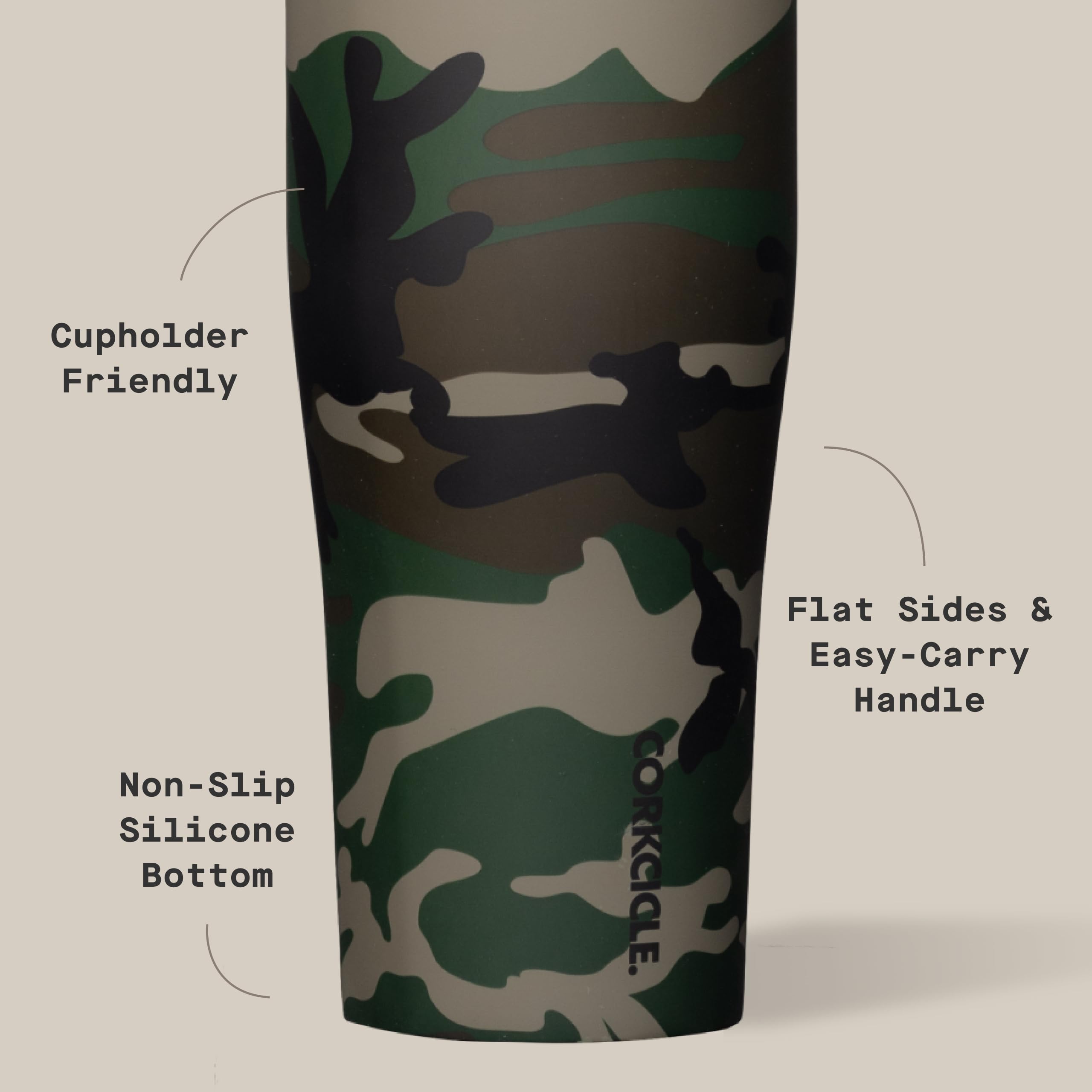 corkcicle-protein-shaker-30oz-with-built-in-agitator-fruit-strainer-lid-woodland image 4