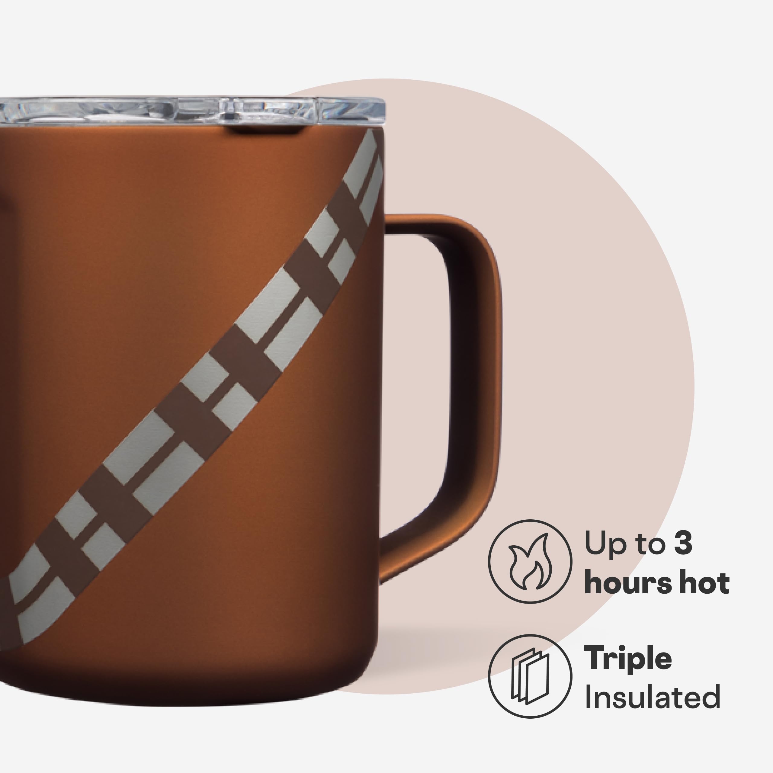 corkcicle-classic-coffee-mug-16-oz-chewbacca-triple-insulated-stainless-steel-tr image 3