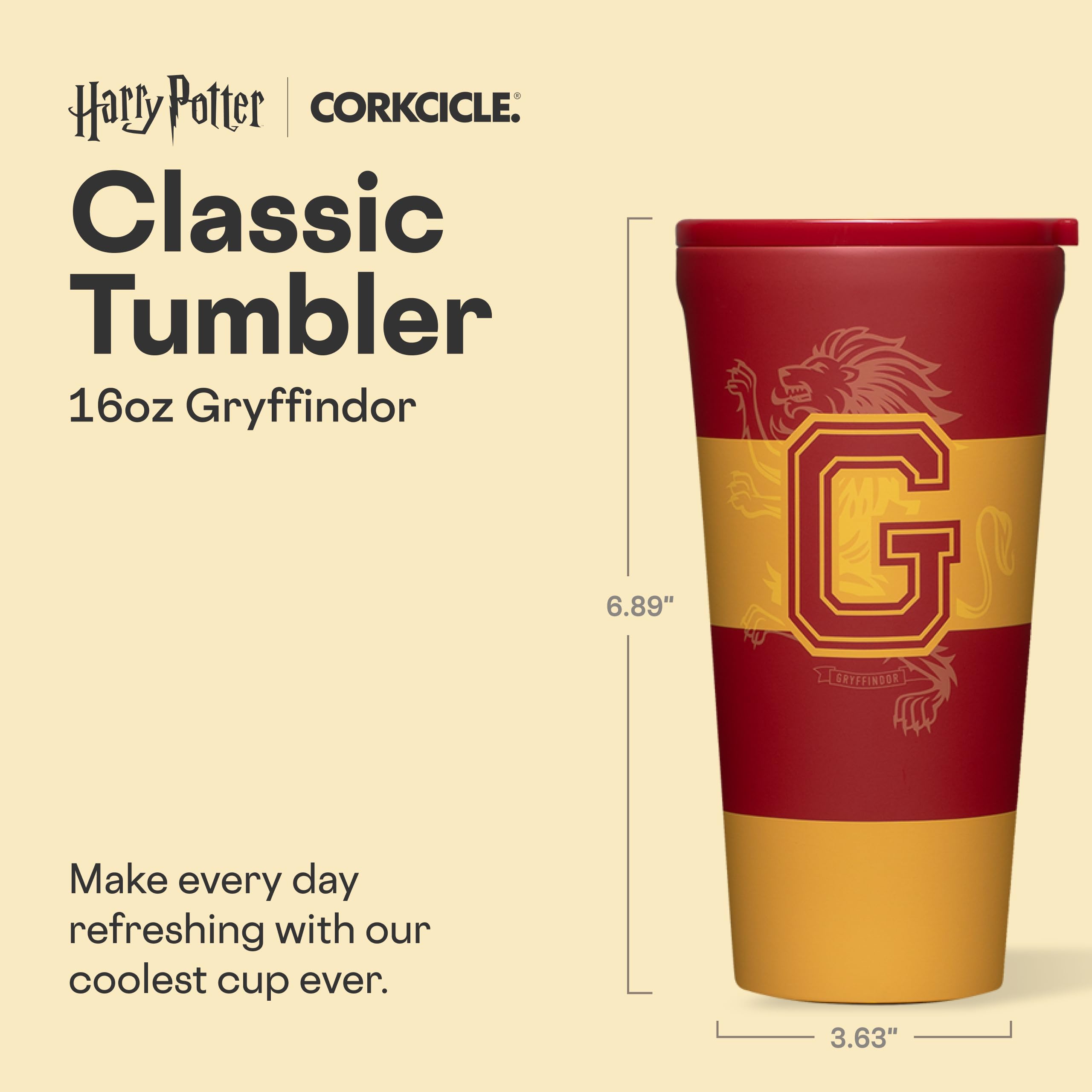 corkcicle-travel-tumbler-16-oz-harry-potter-triple-insulated-stainless-steel-wit image 2