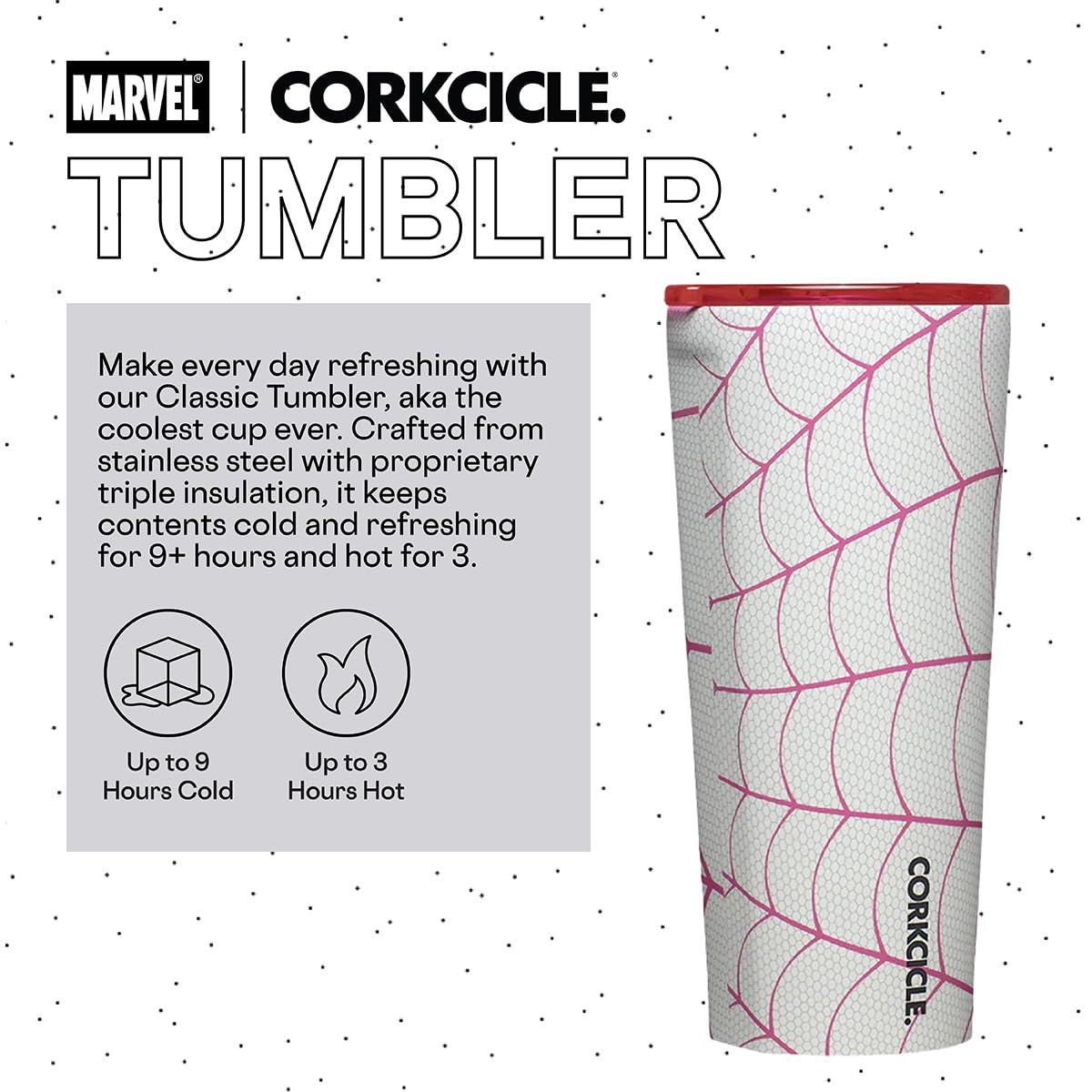 corkcicle-marvel-24-oz-triple-insulated-stainless-steel-travel-cup-tumbler-with- image 2