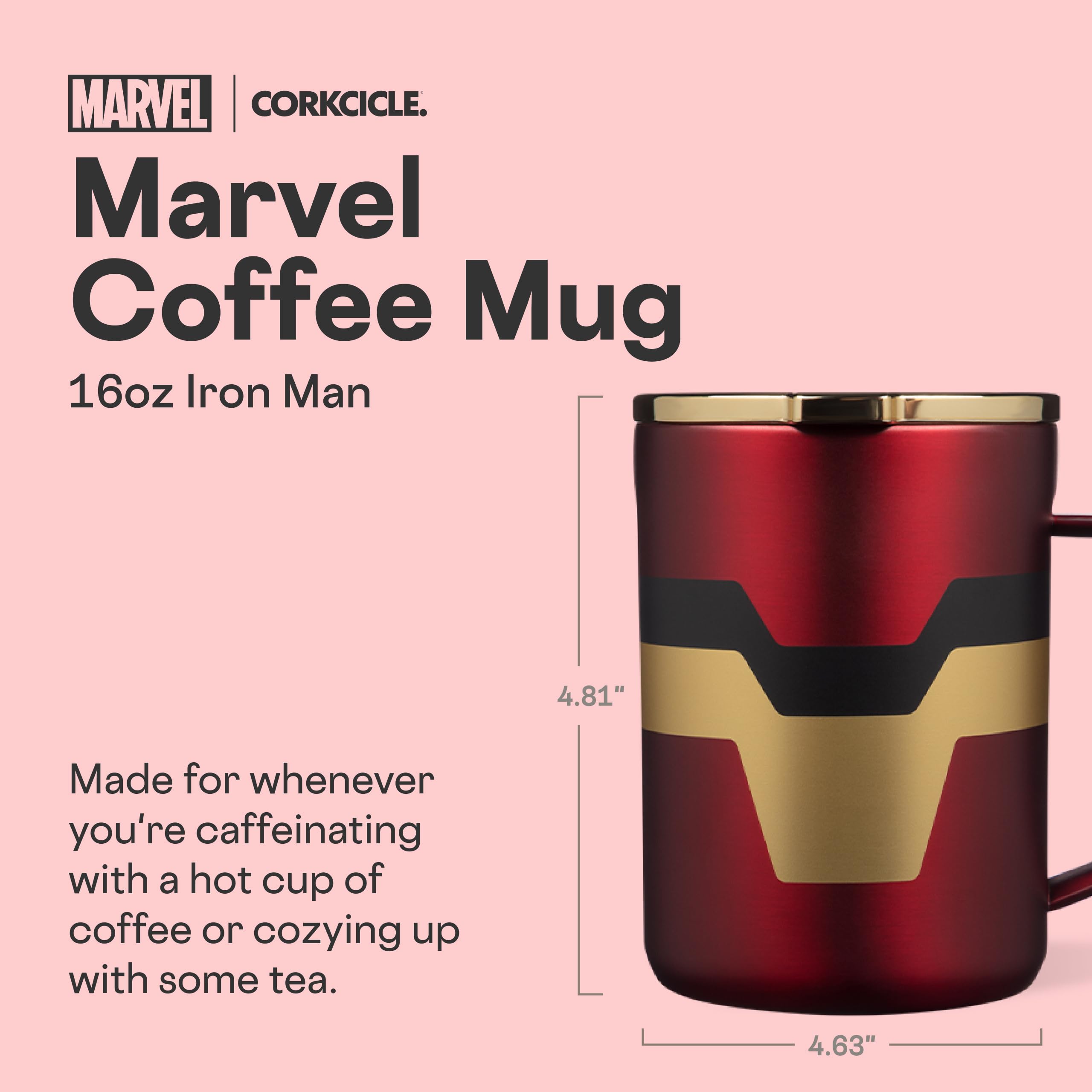 corkcicle-classic-coffee-mug-16oz-iron-man image 2