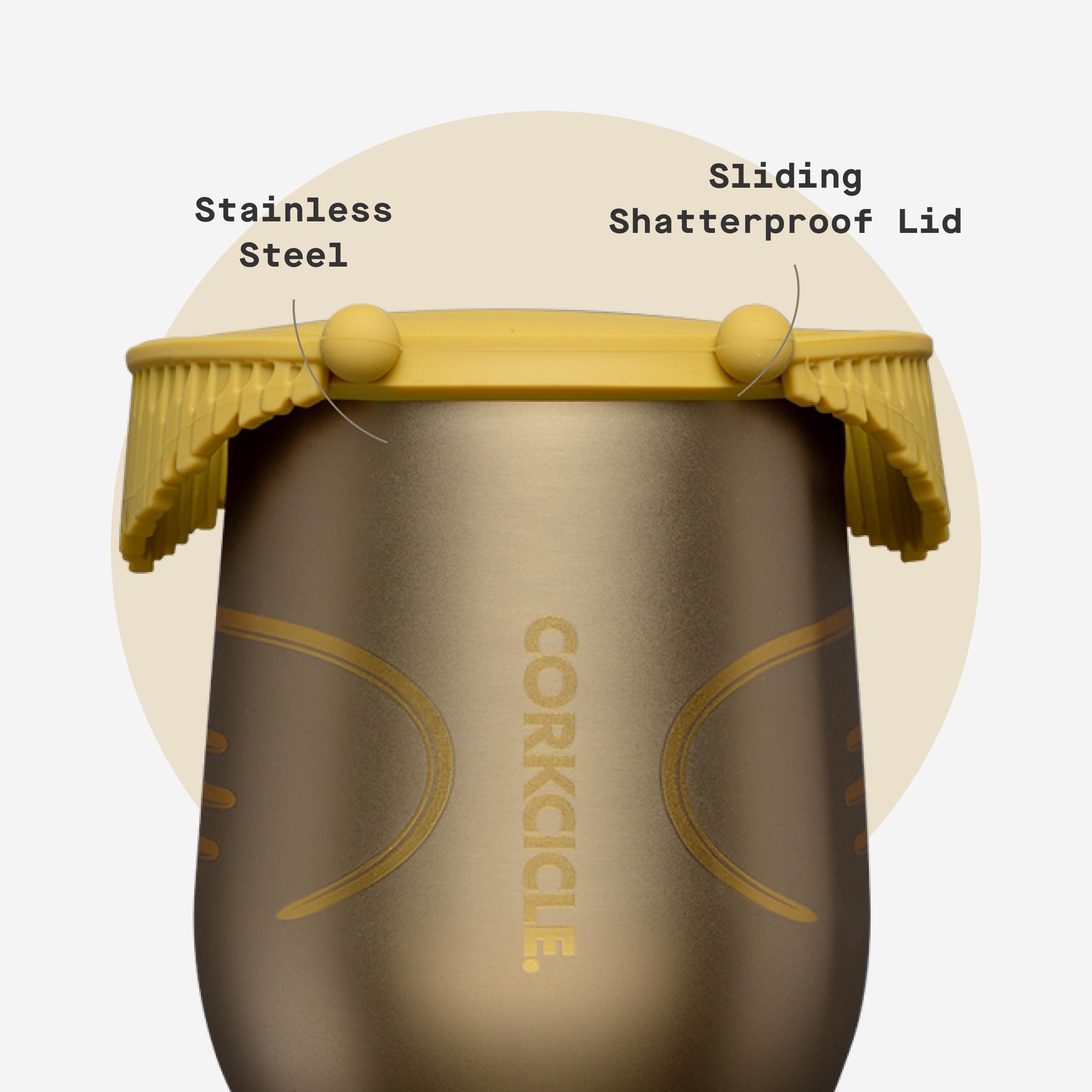 corkcicle-golden-snitch-stemless-insulated-wine-glass-tumbler-12-oz image 5