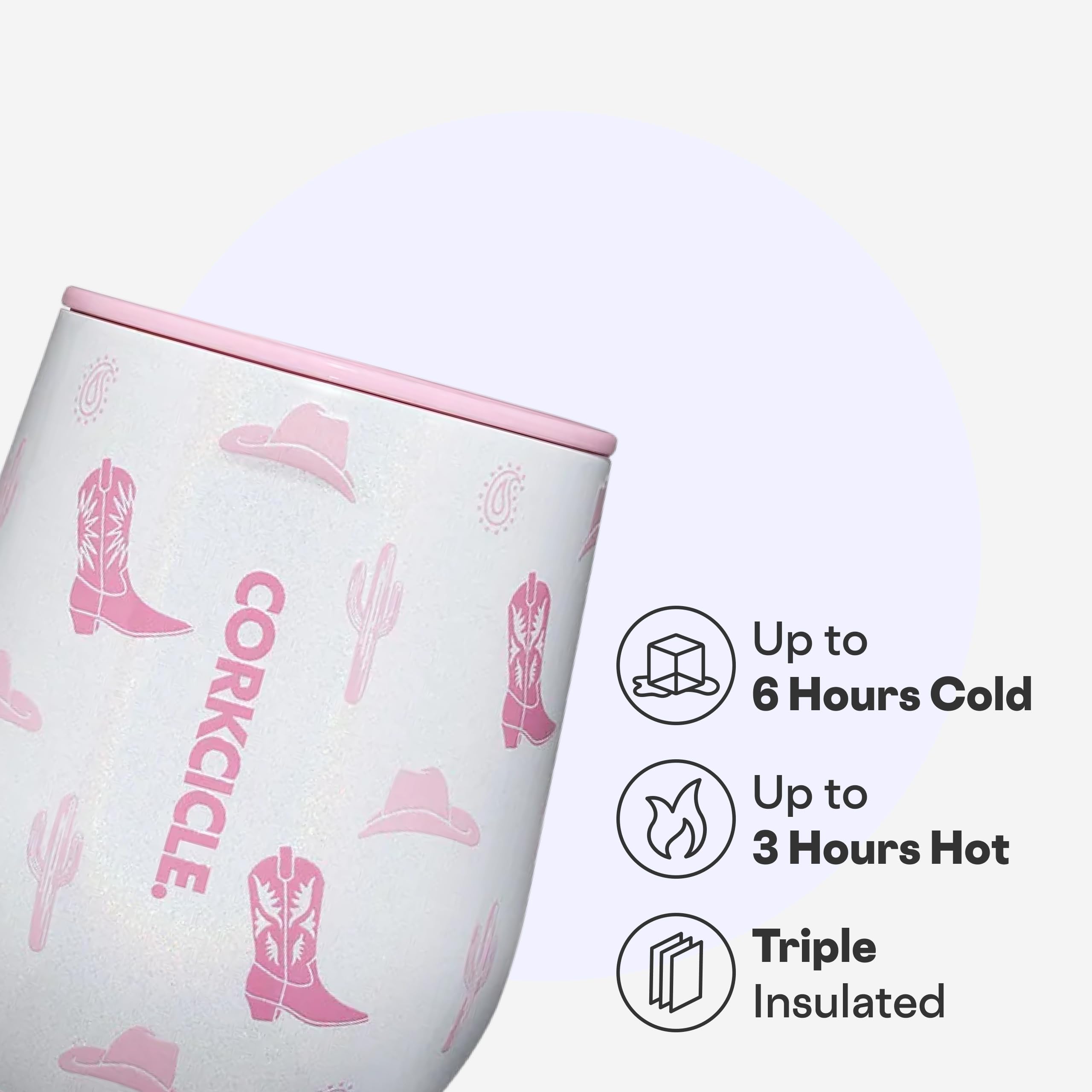corkcicle-classic-stemless-wine-tumbler-12-oz-cowgirl-triple-insulated-stainless image 3