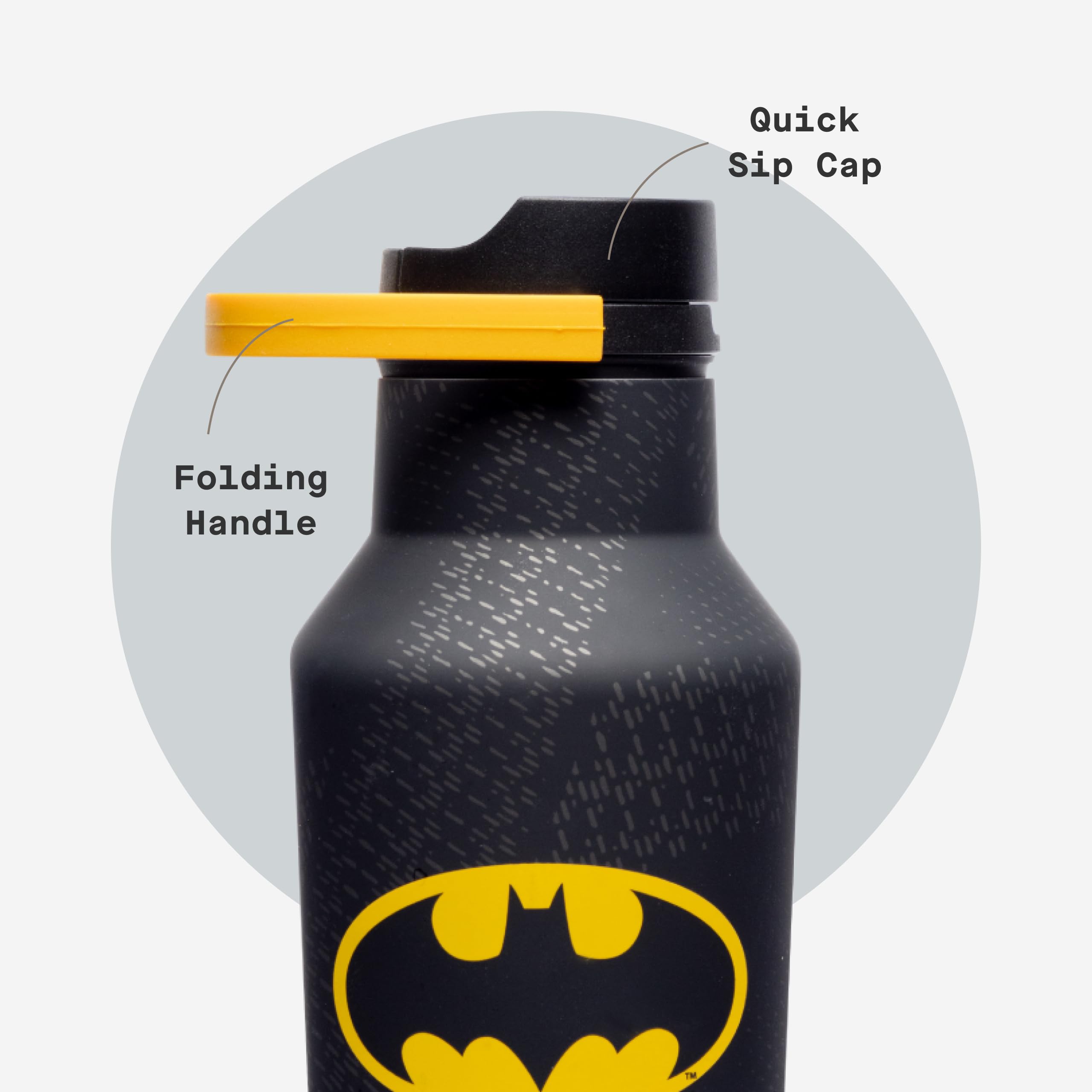 corkcicle-sport-canteen-20-oz-batman-triple-insulated-stainless-steel-water-bott image 5