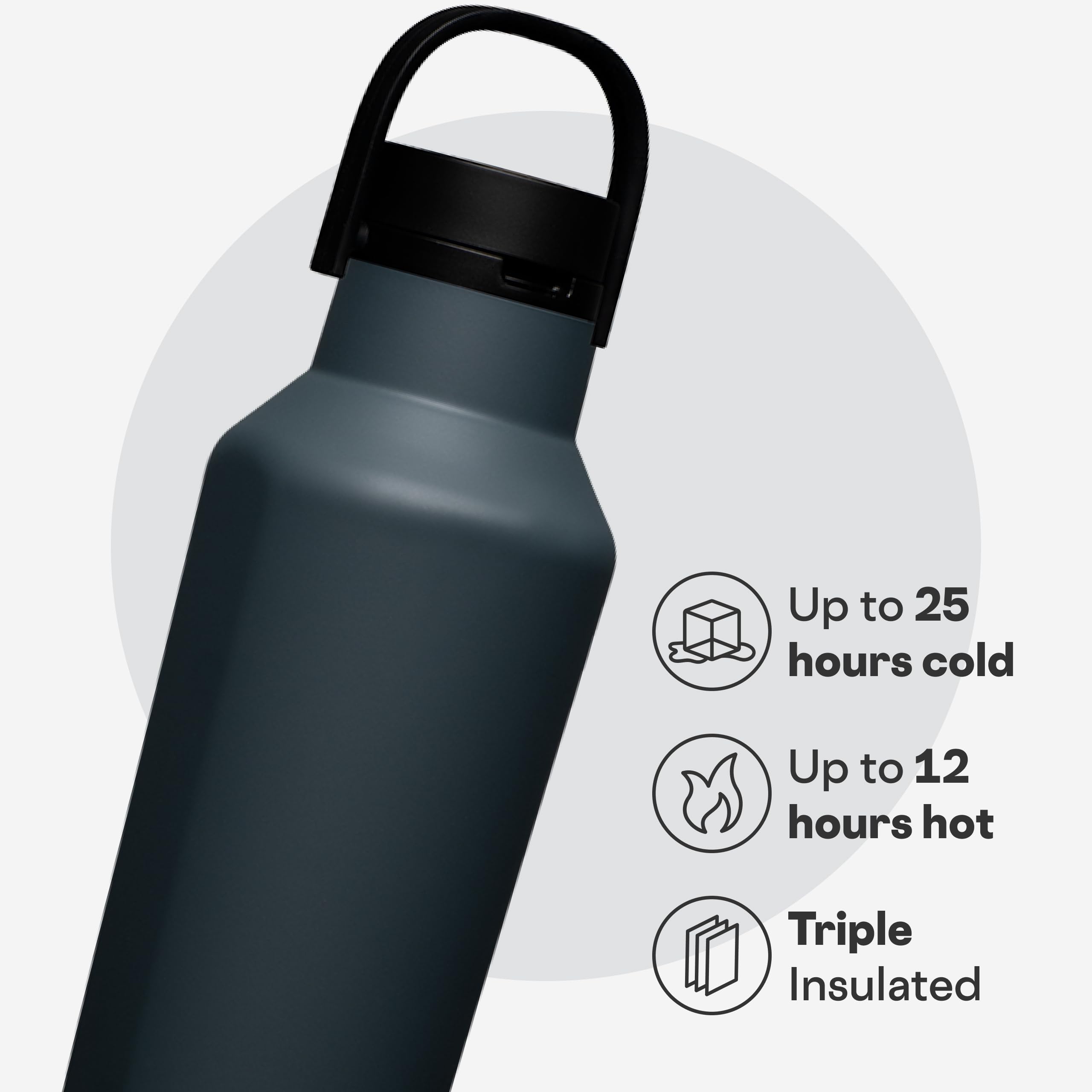 corkcicle-sport-canteen-20-oz-triple-insulated-stainless-steel-water-bottle-ruck image 3