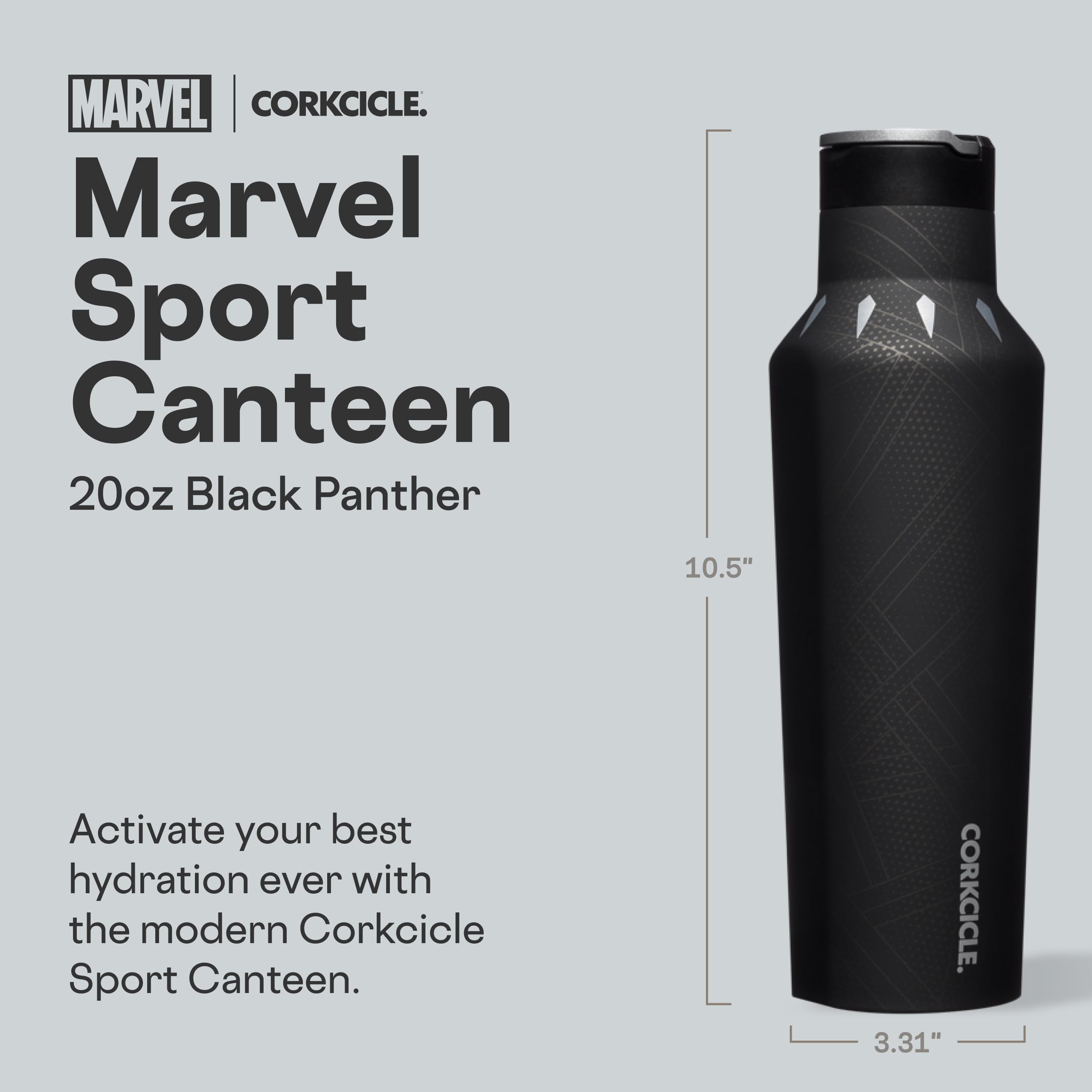 corkcicle-sport-canteen-20oz-black-panther image 2