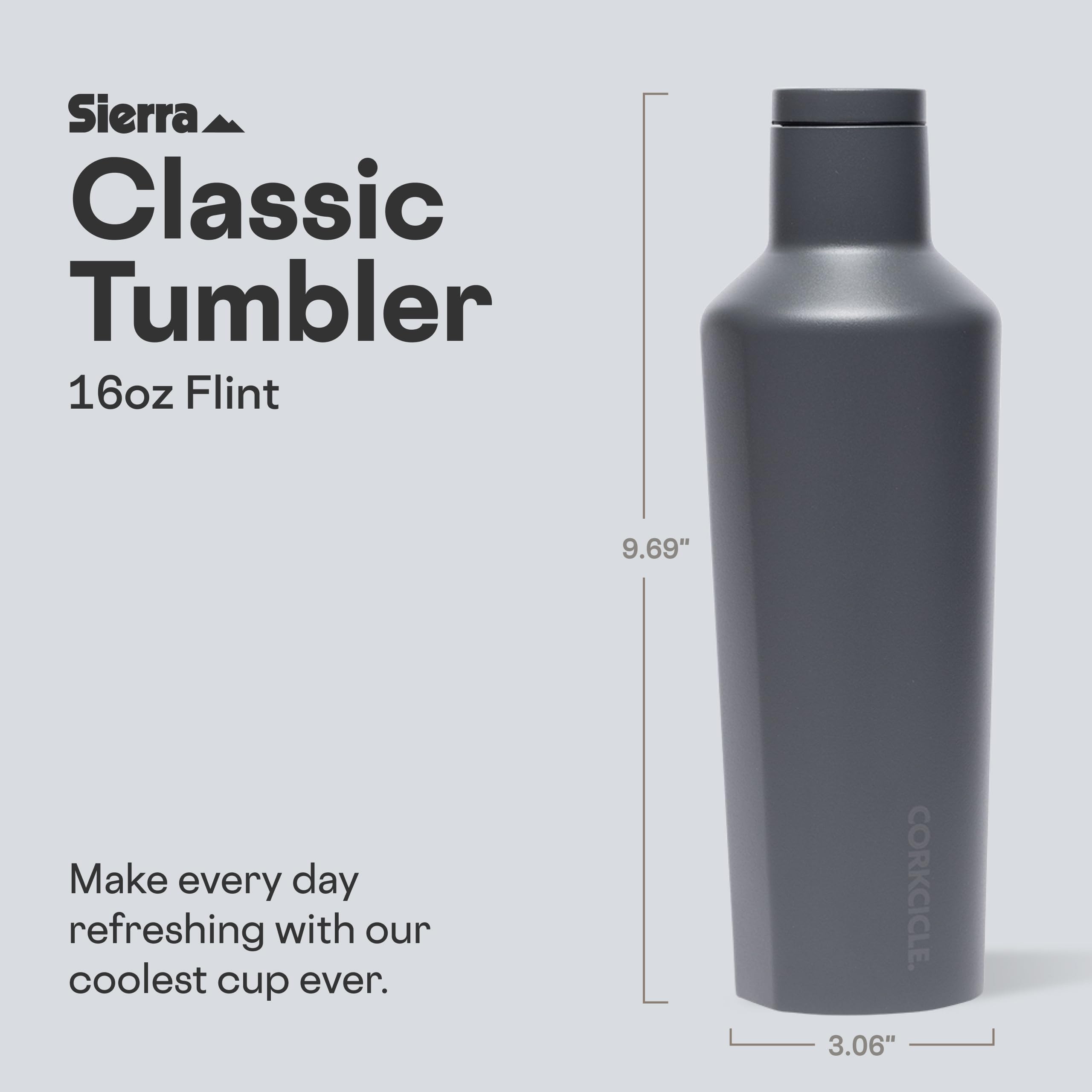 corkcicle-classic-canteen-16-oz-triple-insulated-stainless-steel-bottle-with-lea image 2