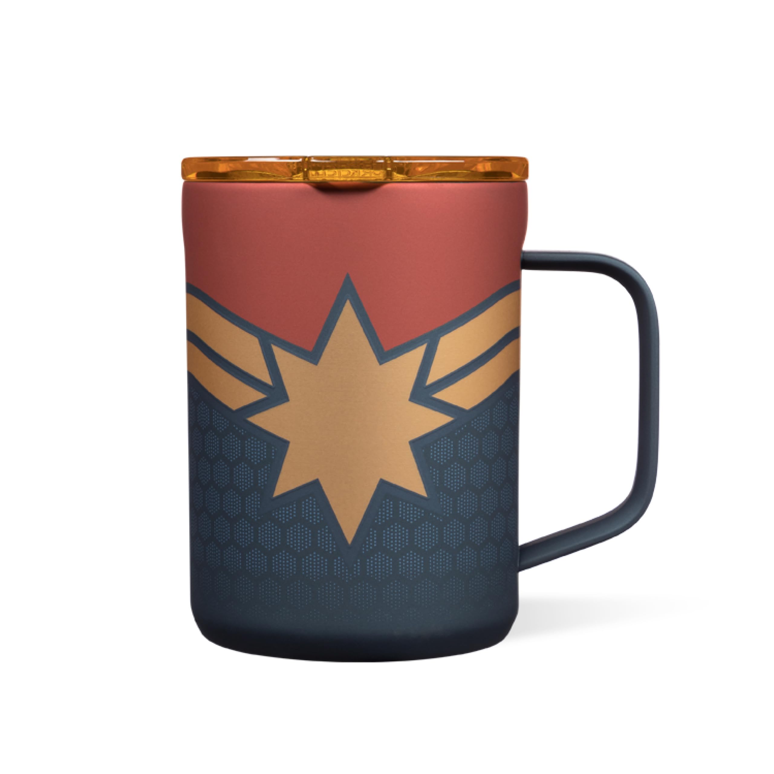 corkcicle-classic-coffee-mug-16-oz-captain-marvel-triple-insulated-stainless-ste image 1