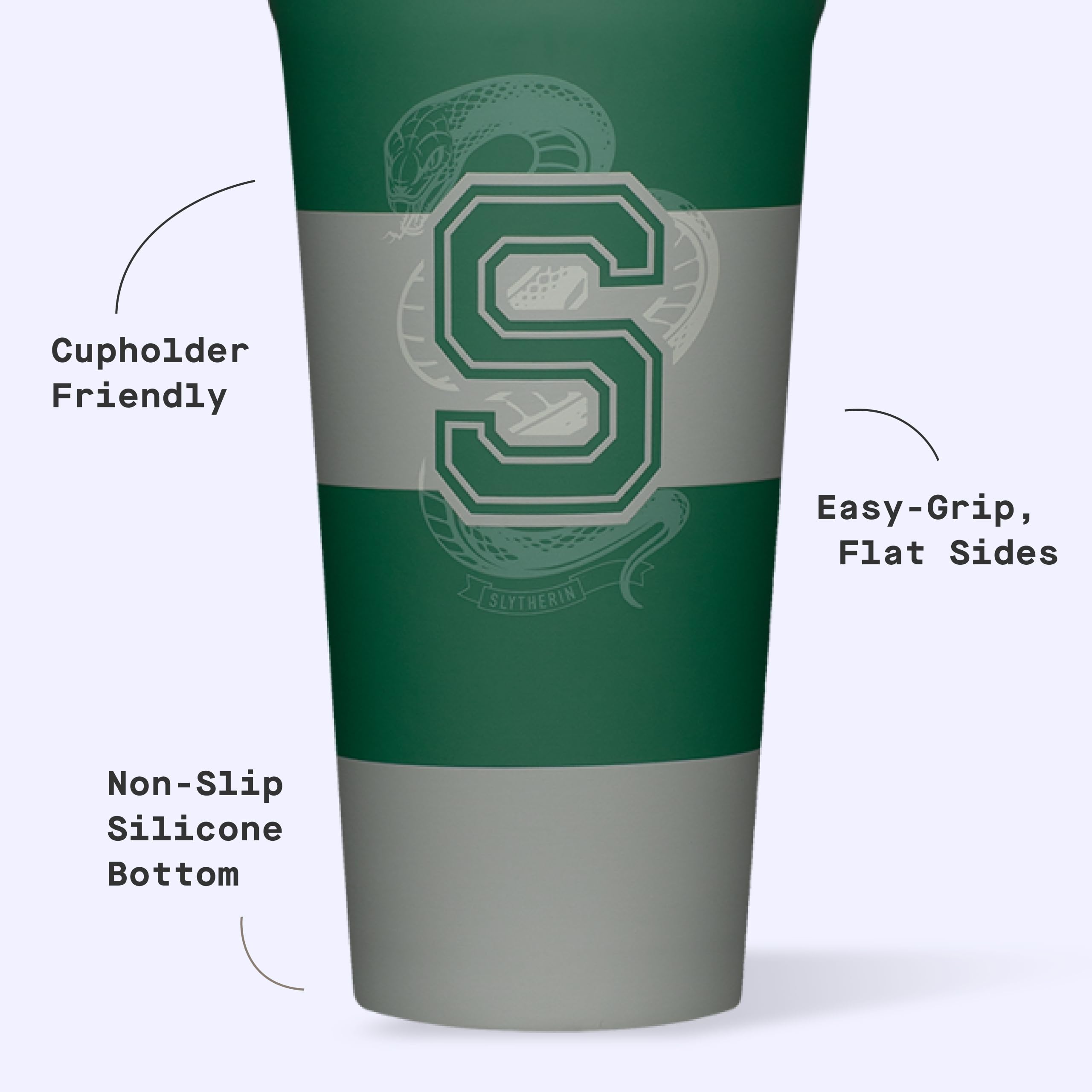 corkcicle-harry-potter-tumbler-16-oz-slytherin-triple-insulated-stainless-steel- image 4