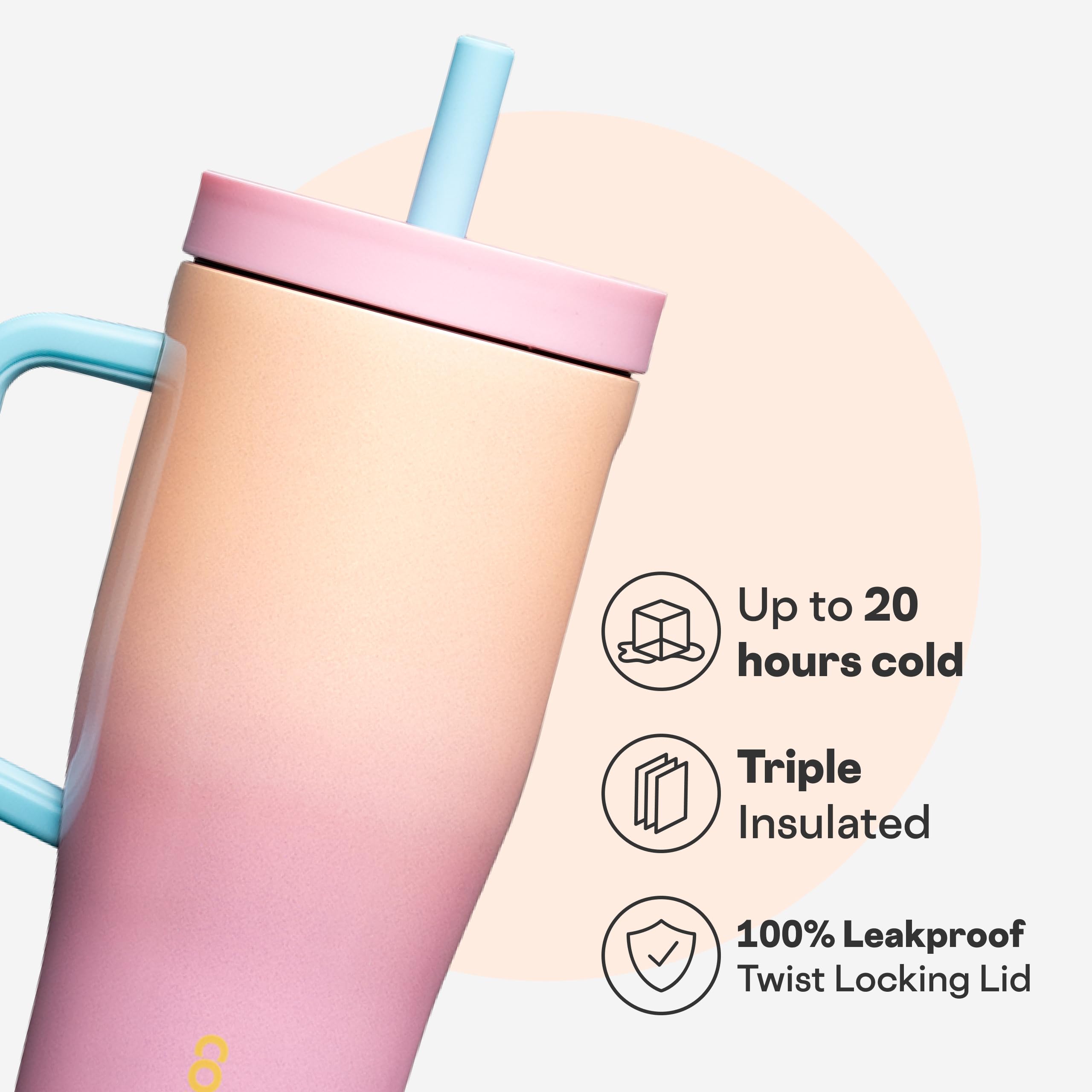 corkcicle-cruiser-insulated-tumbler-with-handle-straw-22-oz-lover image 3