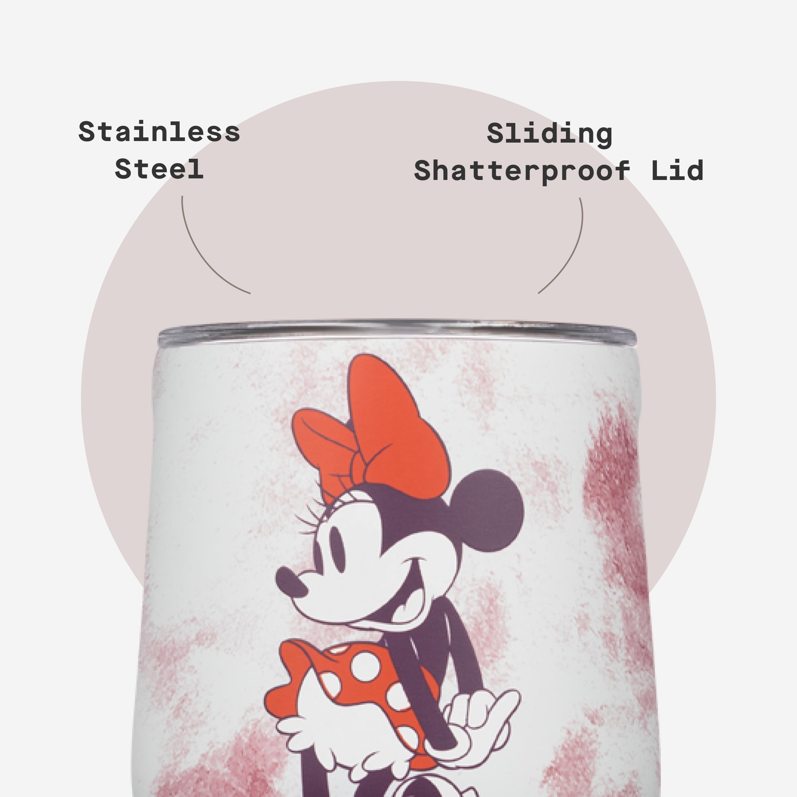 corkcicle-stemless-insulated-wine-glass-tumbler-12-oz-minnie-mouse-tie-dye image 5