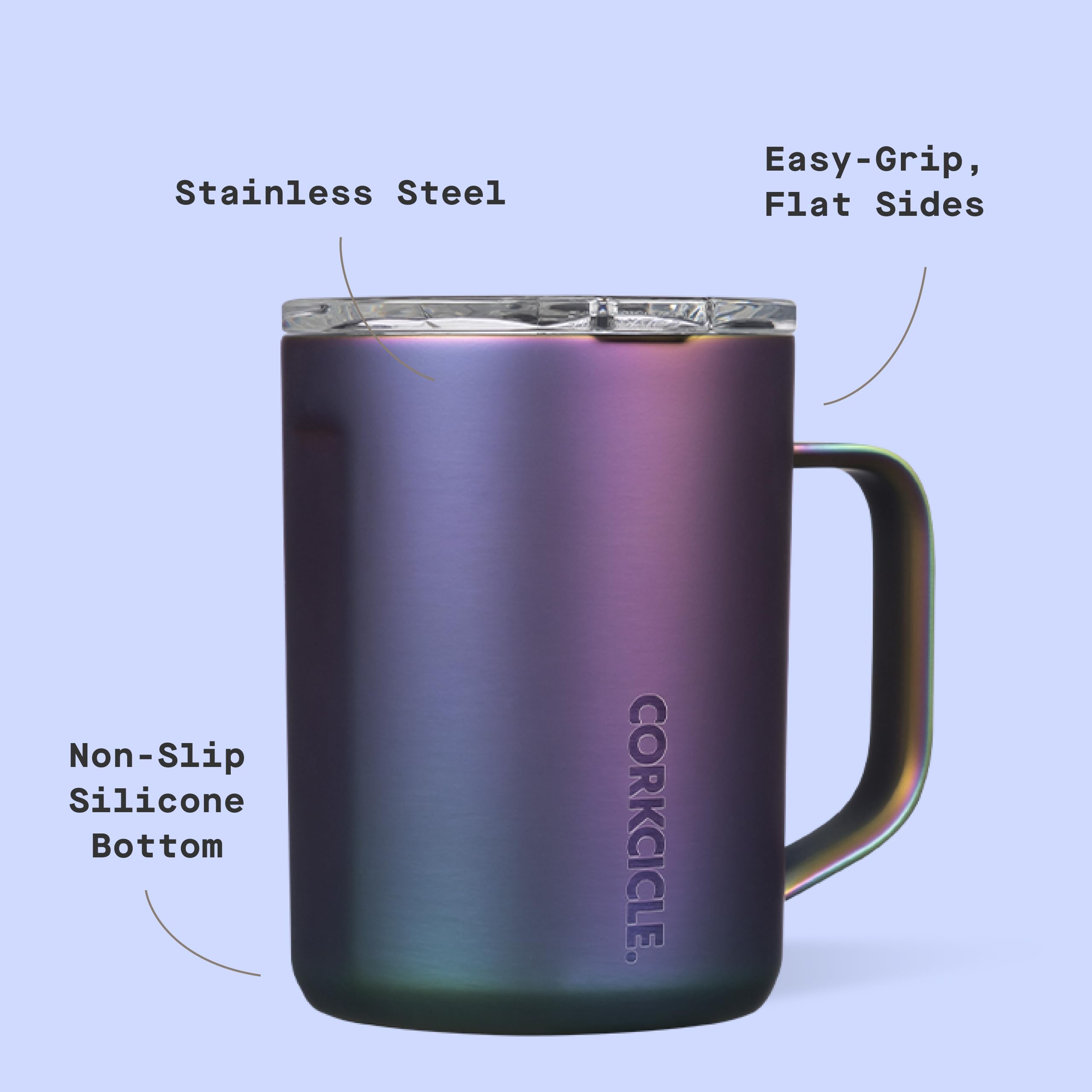 corkcicle-classic-coffee-mug-16-oz-triple-insulated-stainless-steel-dragonfly image 4