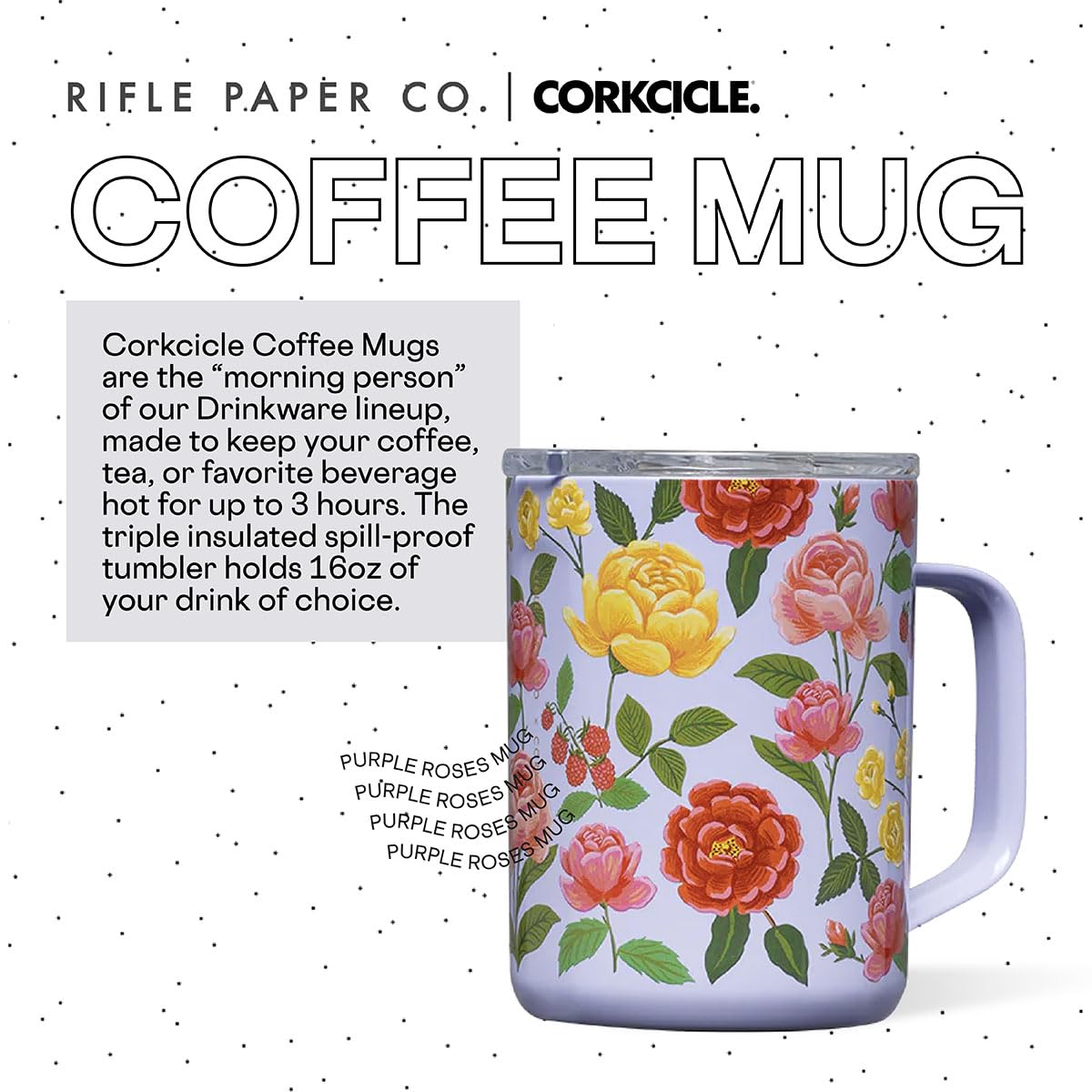 corkcicle-x-rifle-paper-co-triple-insulated-coffee-mug-with-lid-and-handle-16-oz image 2