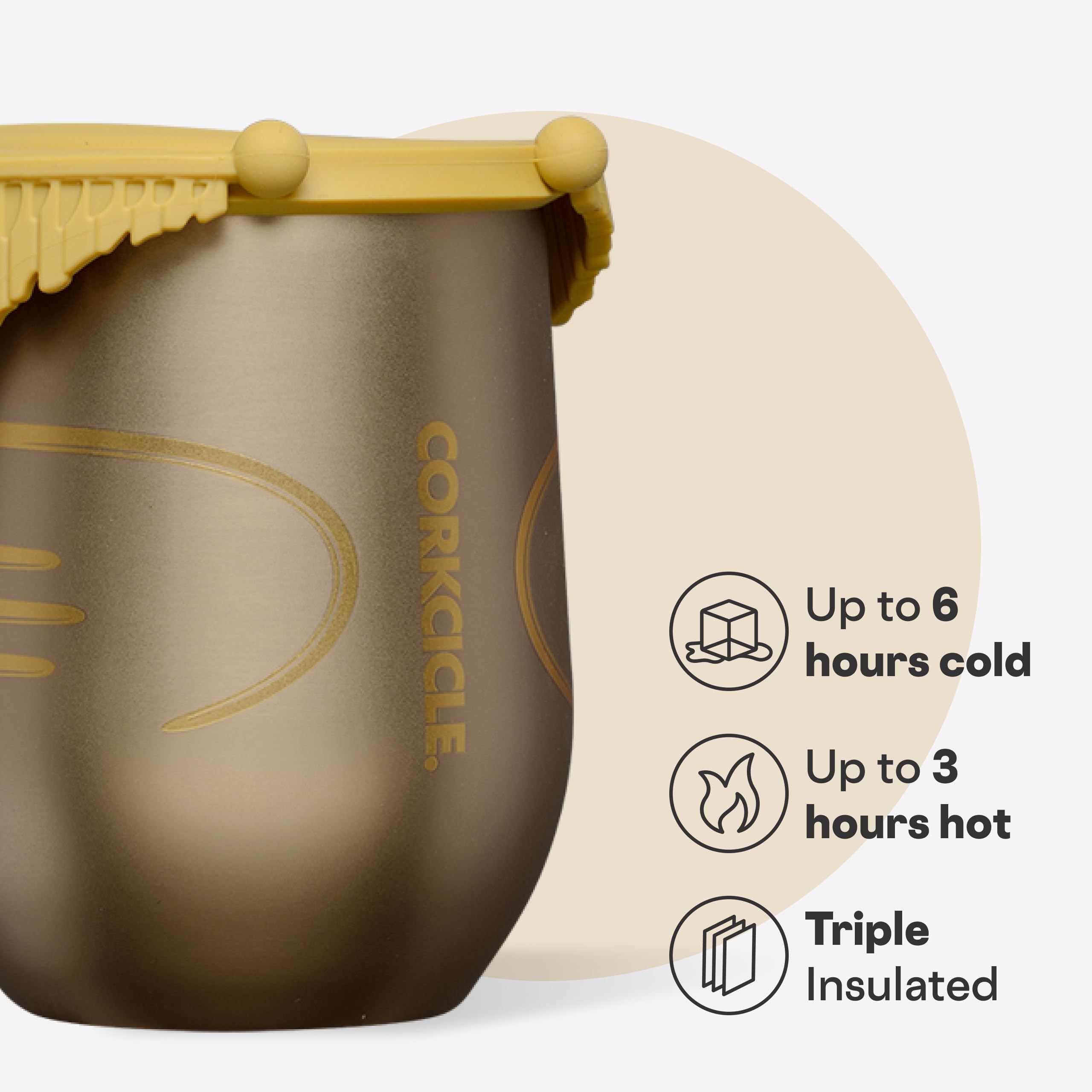 corkcicle-golden-snitch-stemless-insulated-wine-glass-tumbler-12-oz image 3