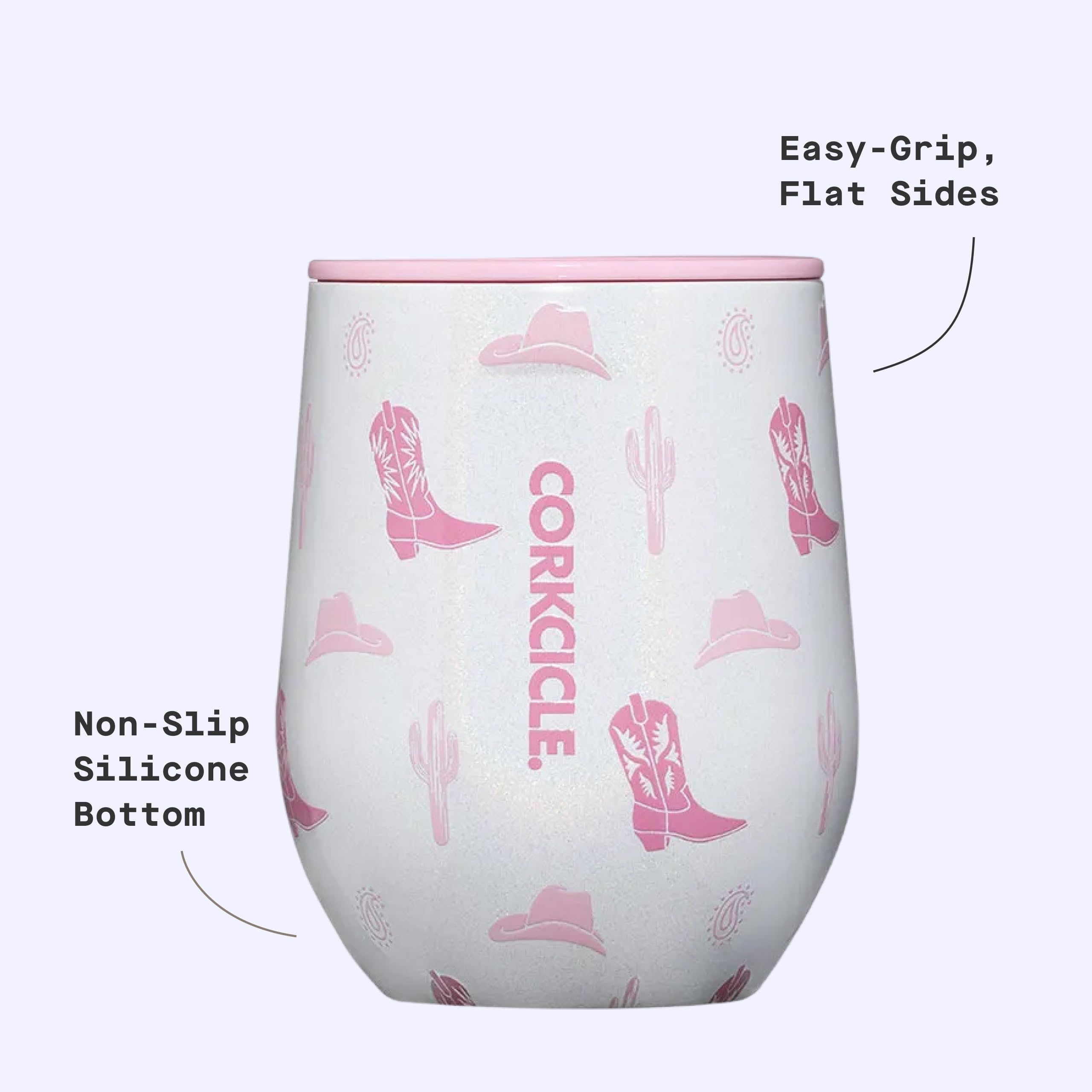 corkcicle-classic-stemless-wine-tumbler-12-oz-cowgirl-triple-insulated-stainless image 4