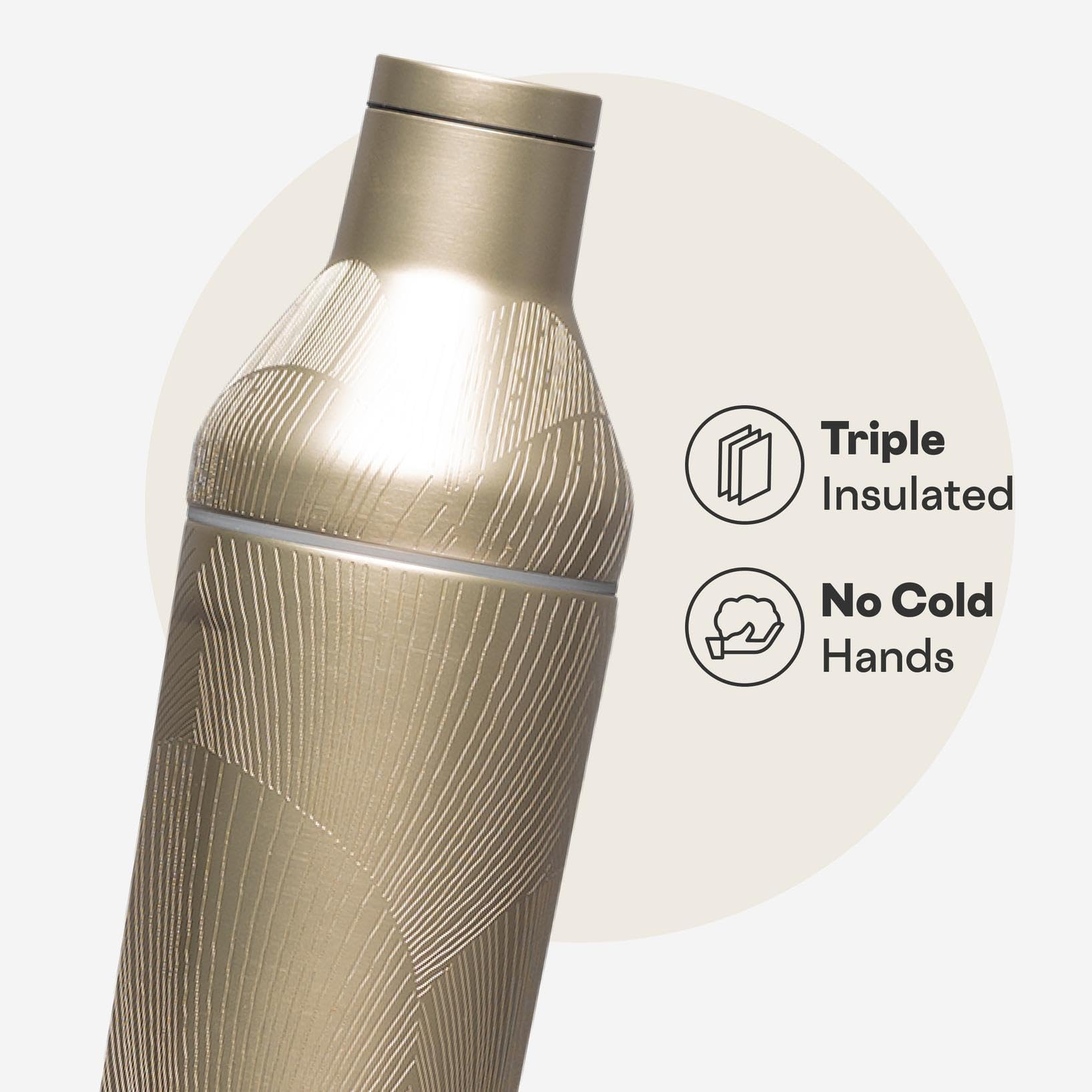 corkcicle-cocktail-shaker-17-oz-champagne-dreams-triple-insulated-stainless-stee image 3