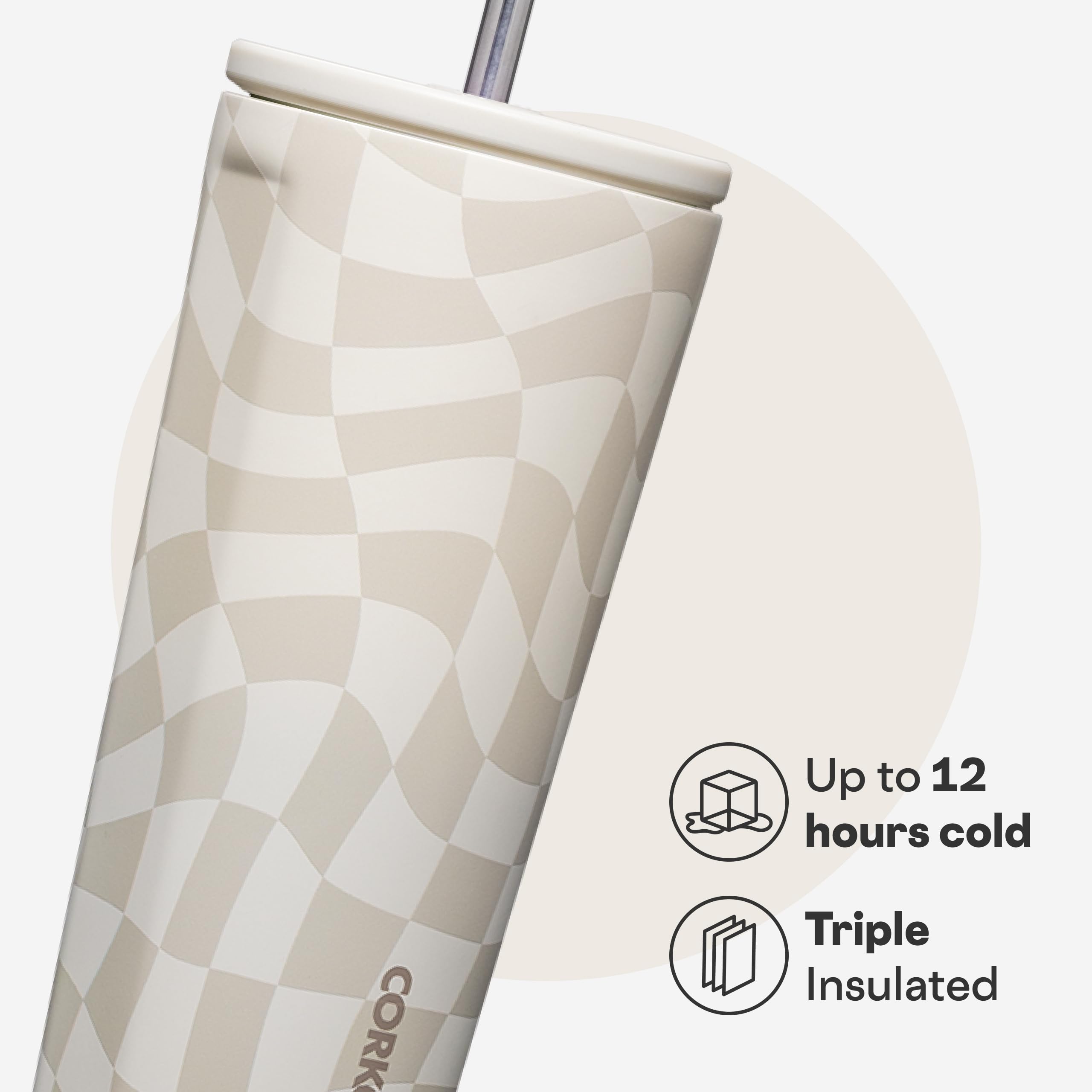 corkcicle-cold-cup-triple-insulated-tumbler-with-straw-24-oz-wavy-checkerboard image 3