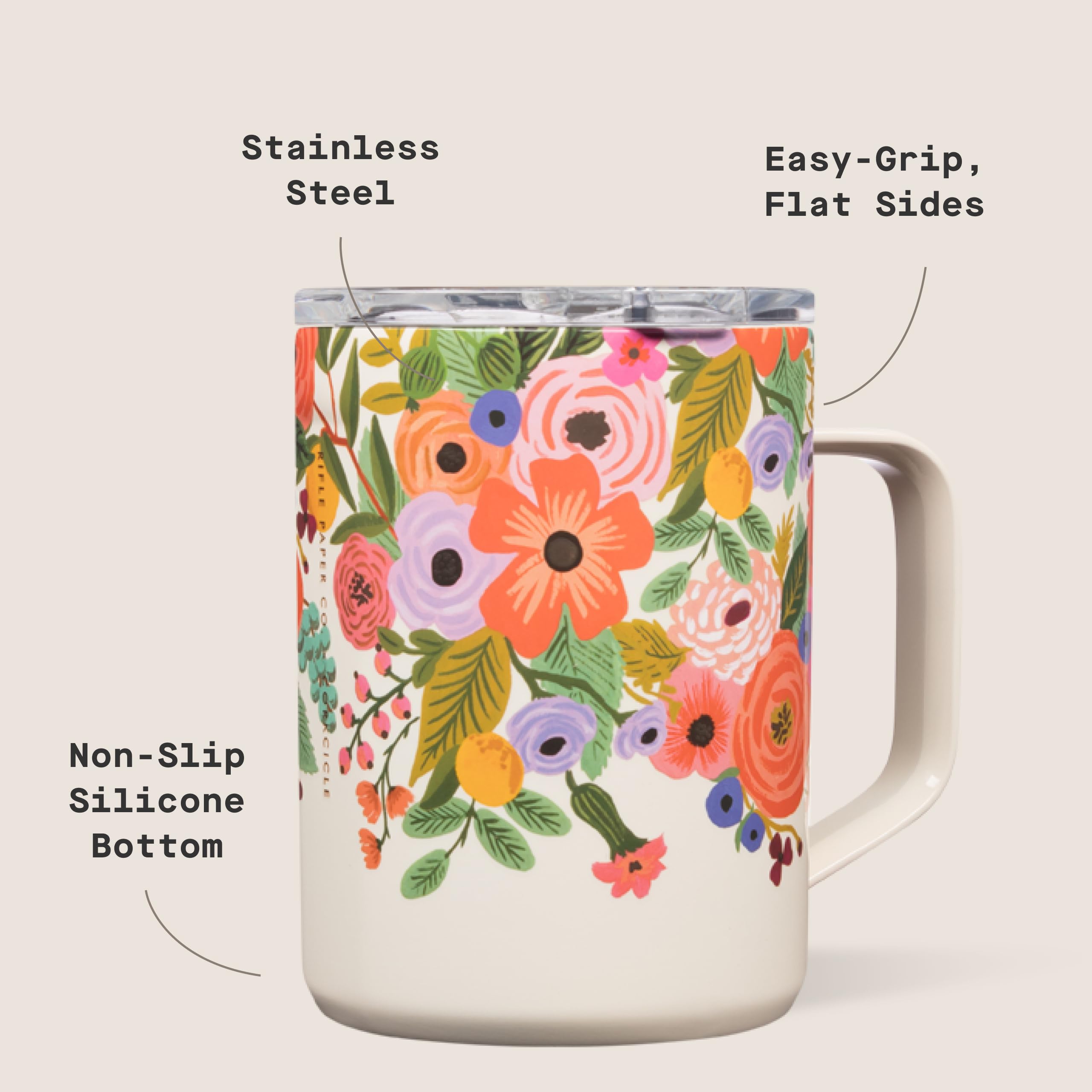corkcicle-x-rifle-paper-co-triple-insulated-coffee-mug-with-lid-handle-16-oz-gar image 4