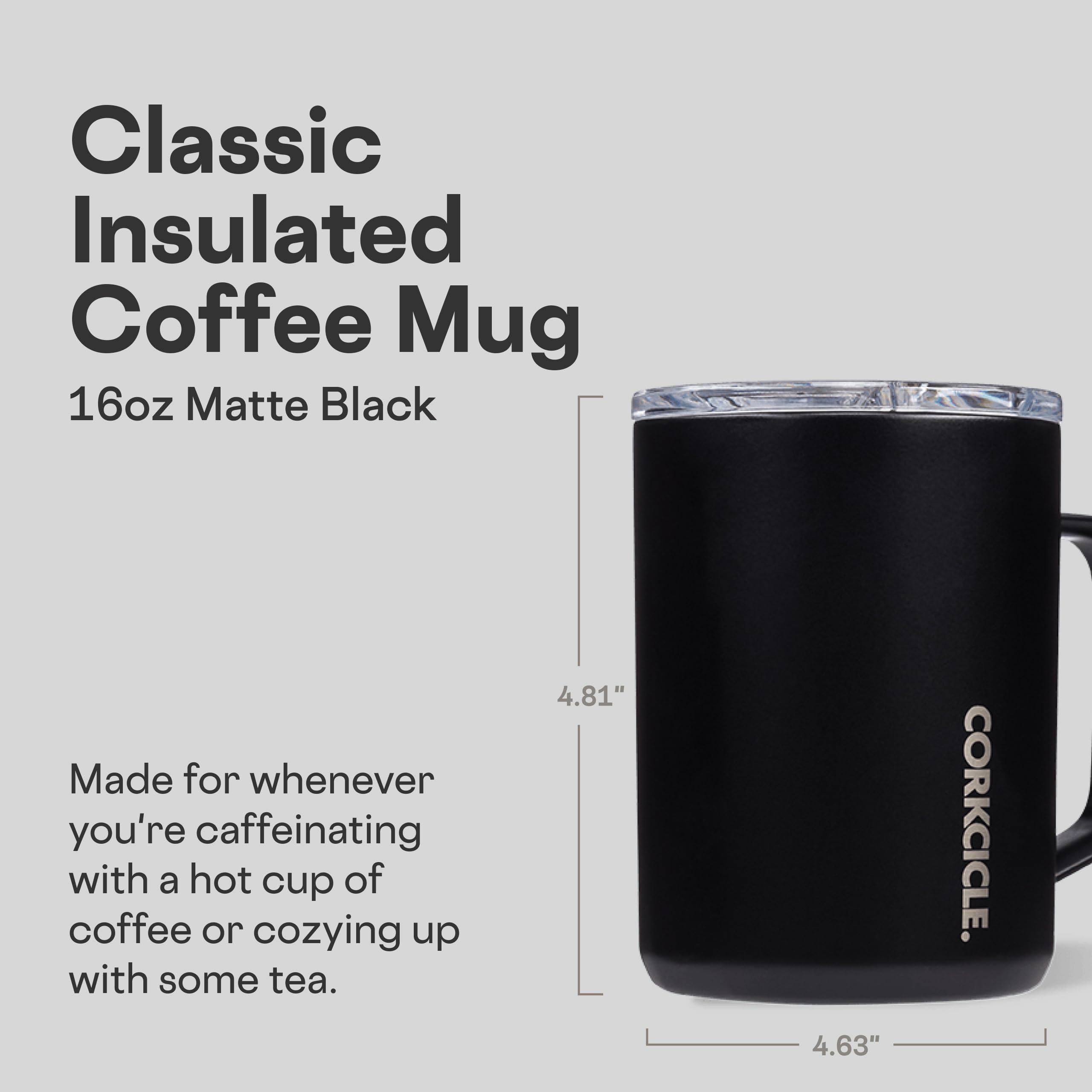 corkcicle-classic-coffee-mug-16-oz-triple-insulated-stainless-steel-black-shatte image 2