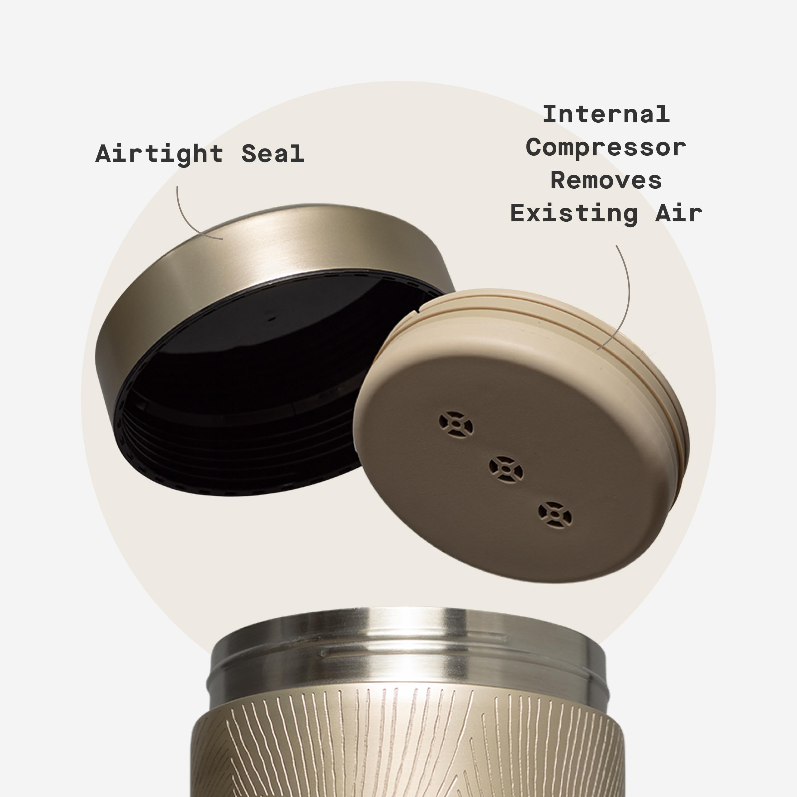 corkcicle-keep-fresh-canister-airtight-coffee-container-with-internal-air-compre image 5