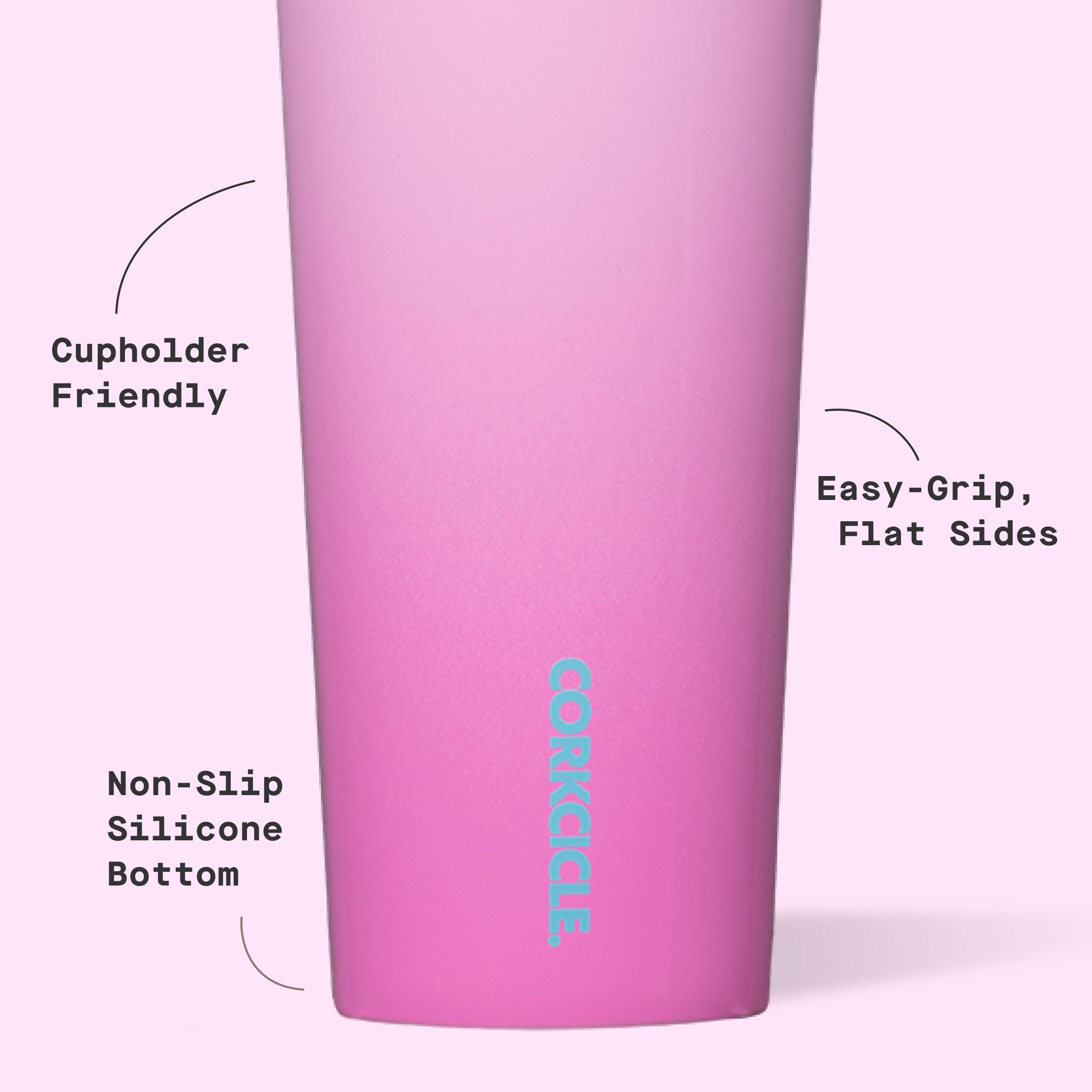 corkcicle-classic-tumbler-24-oz-pink-pop-triple-insulated-stainless-steel-with-s image 4