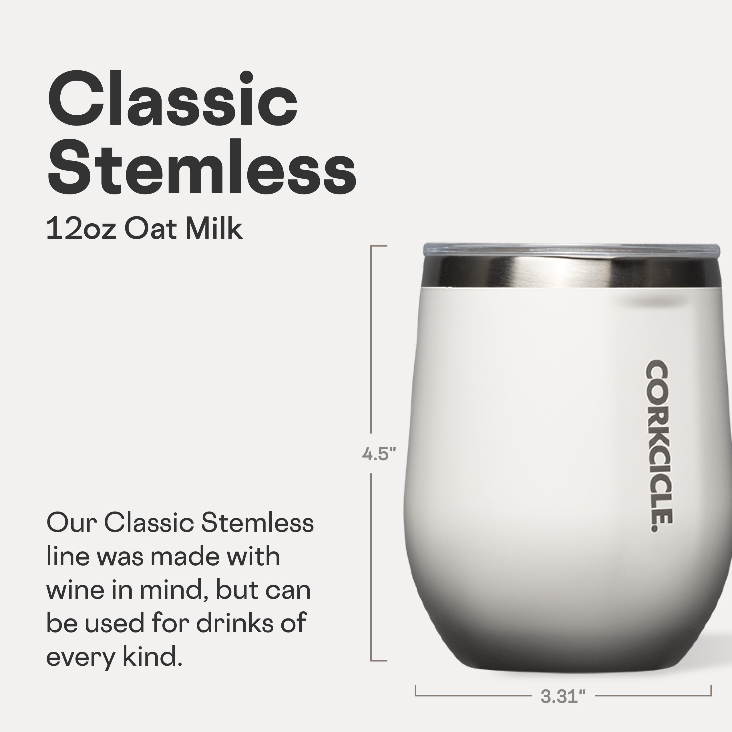 corkcicle-stemless-insulated-wine-glass-tumbler-12-oz-oat-milk image 2