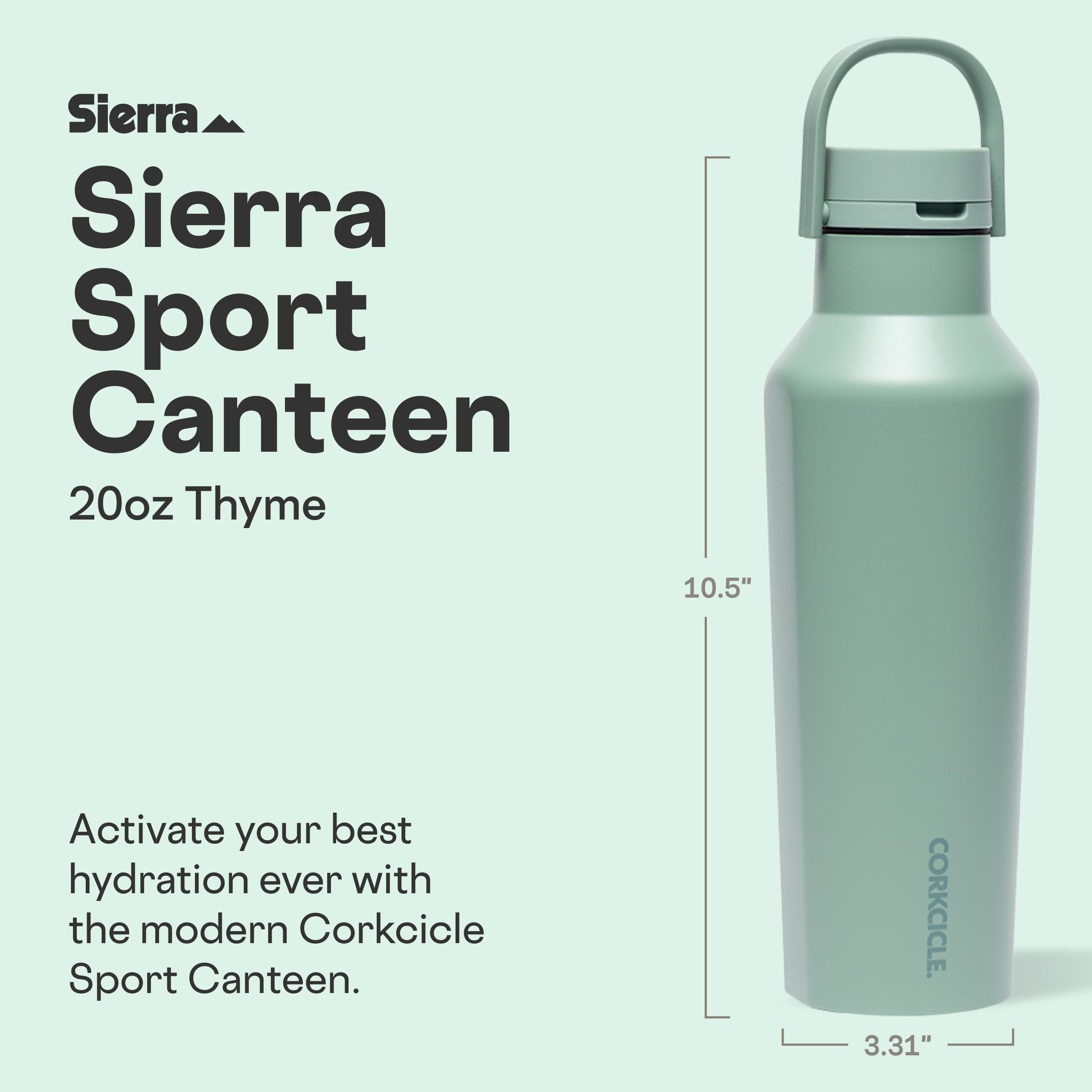 corkcicle-classic-sport-canteen-insulated-water-bottle-20-oz-thyme image 2