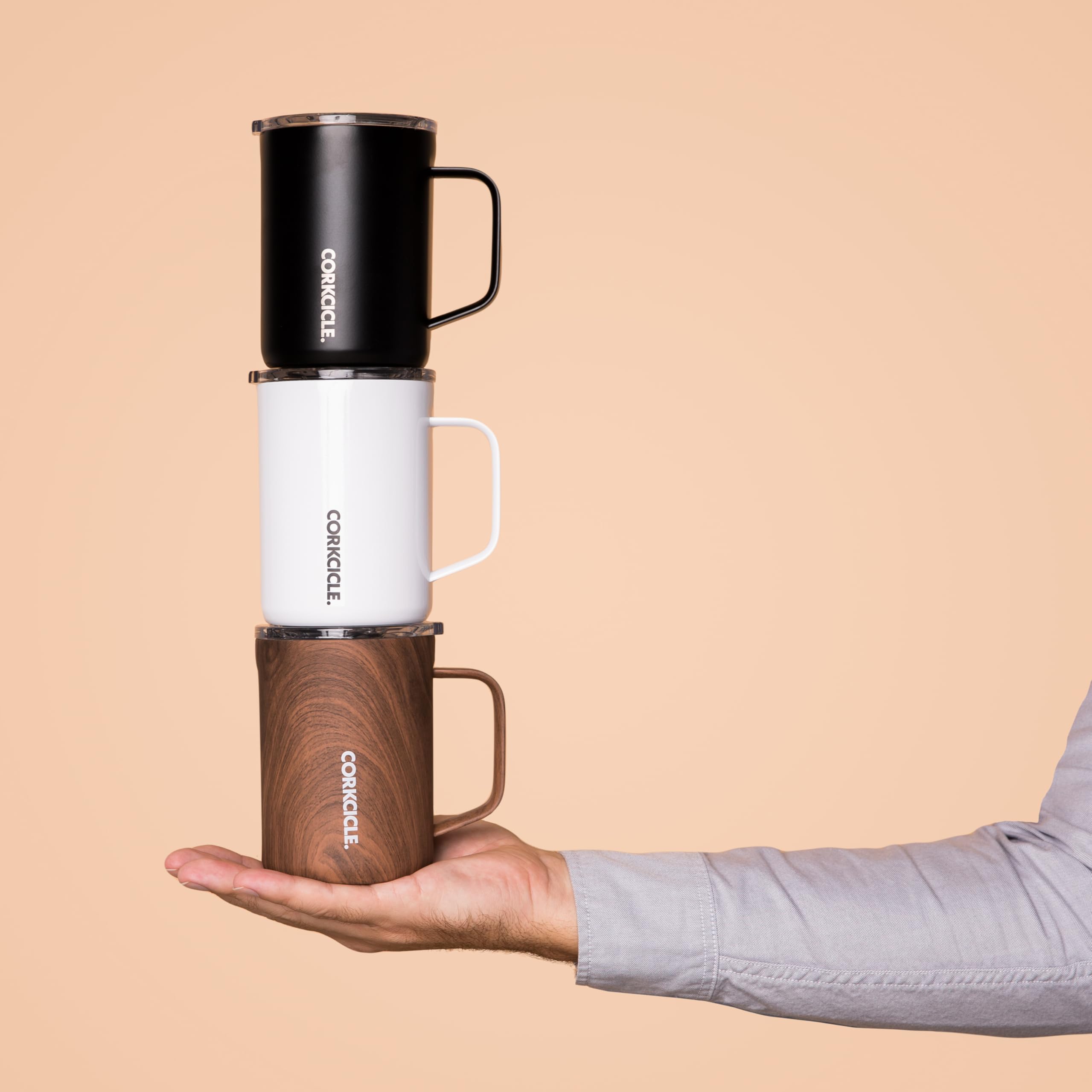 corkcicle-classic-coffee-mug-16-oz-triple-insulated-stainless-steel-black-shatte image 8