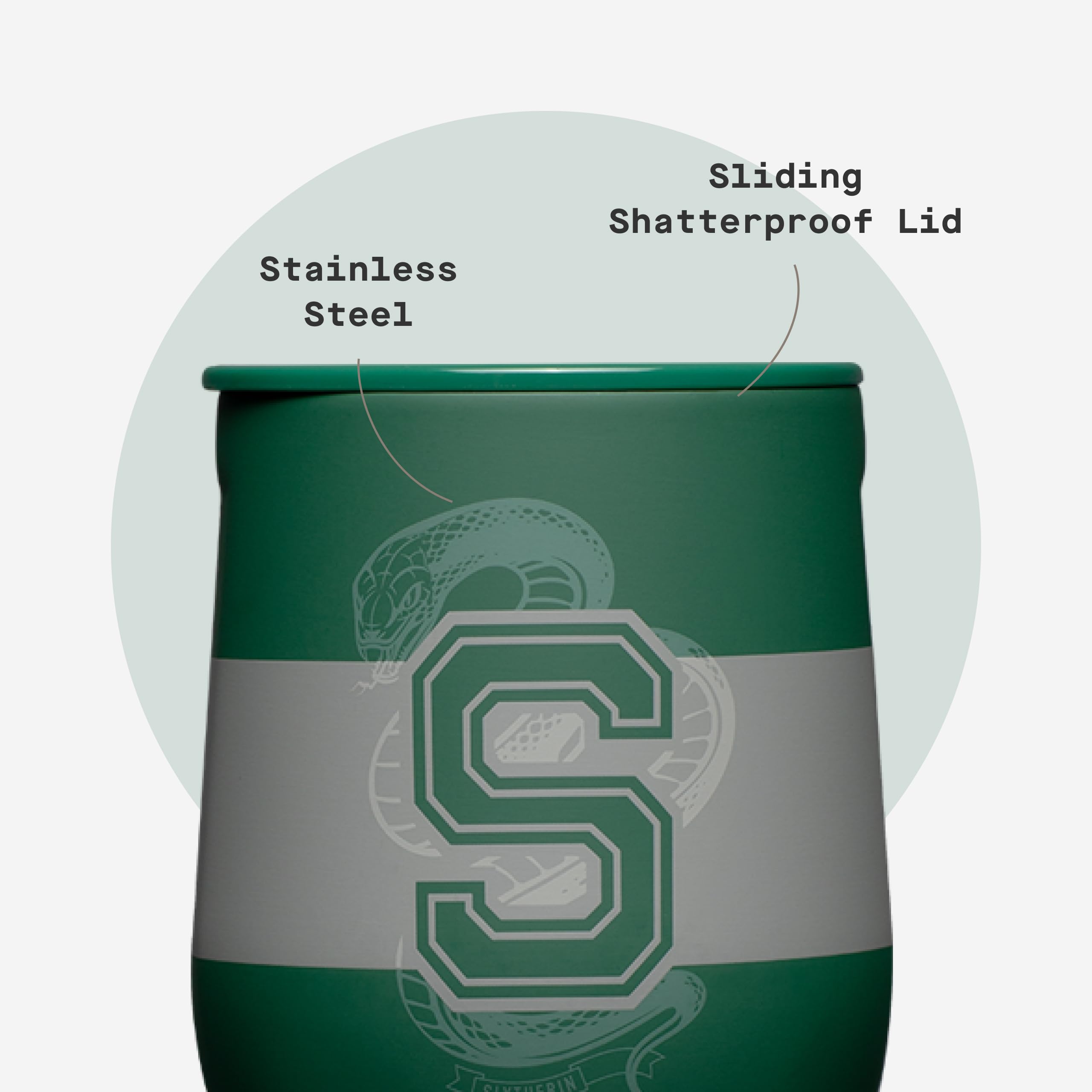corkcicle-stemless-insulated-wine-glass-tumbler-12-oz-slytherine image 5
