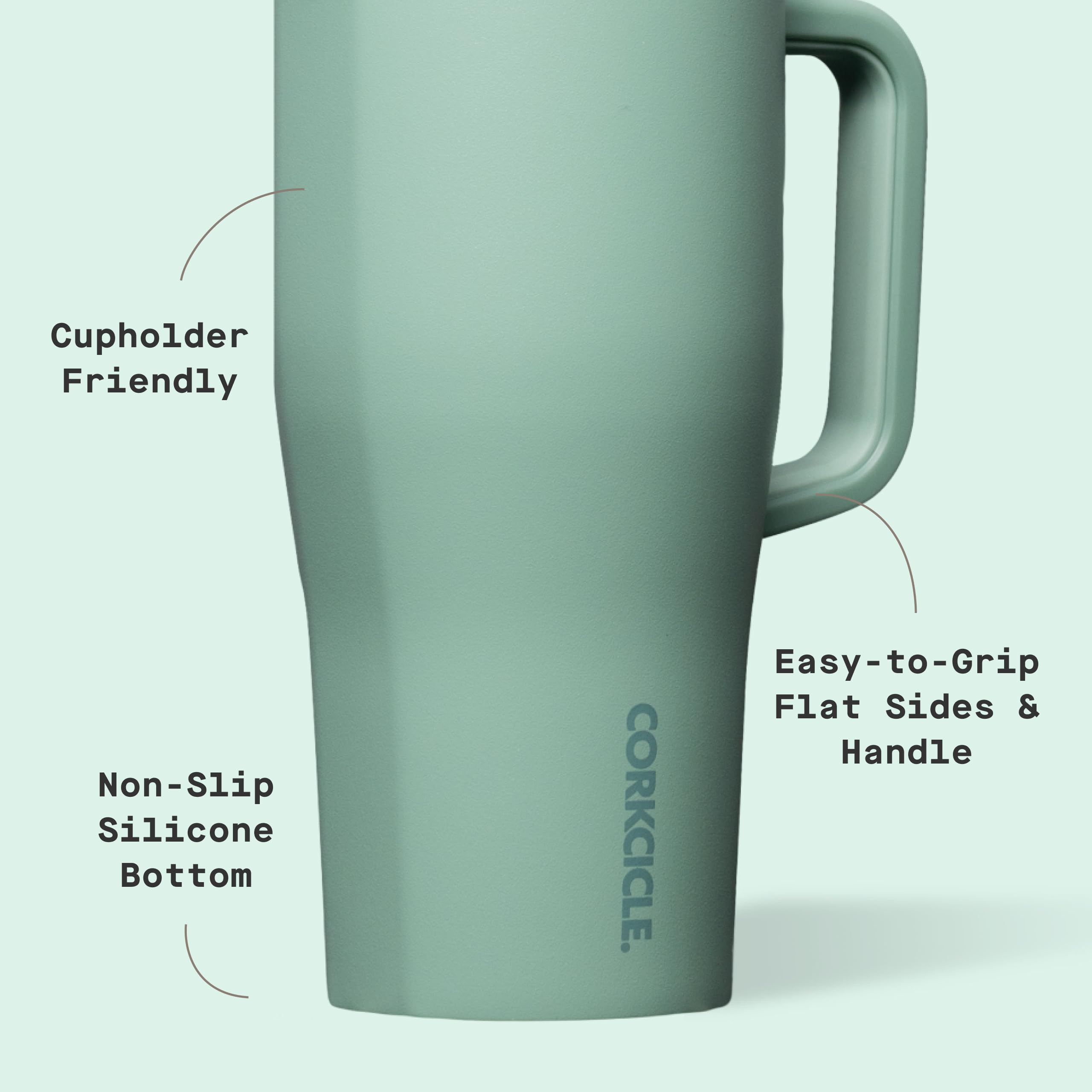 corkcicle-cruiser-22-oz-thyme-insulated-tumbler-with-handle-cold-20-hours-hot-9- image 4