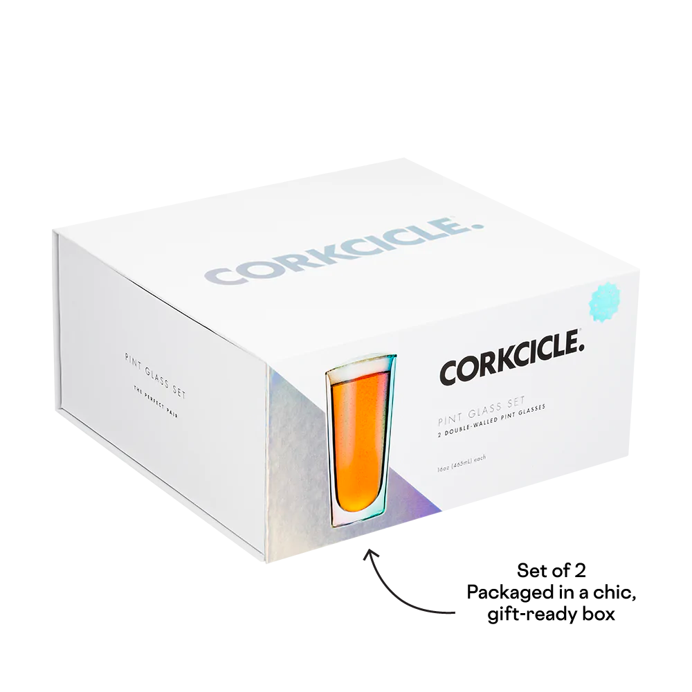 corkcicle-prism-pint-glass-set-2-double-walled-beer-glasses image 2