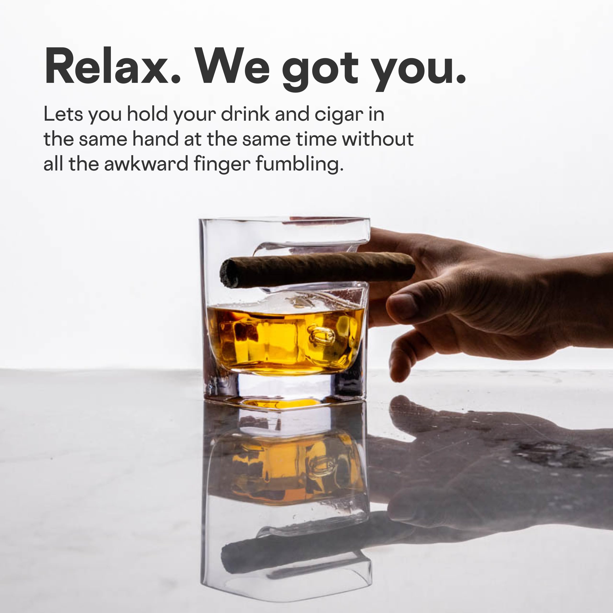 corkcicle-premium-cigar-glass-dual-use-9oz-whiskey-glass-with-built-in-cigar-not image 6