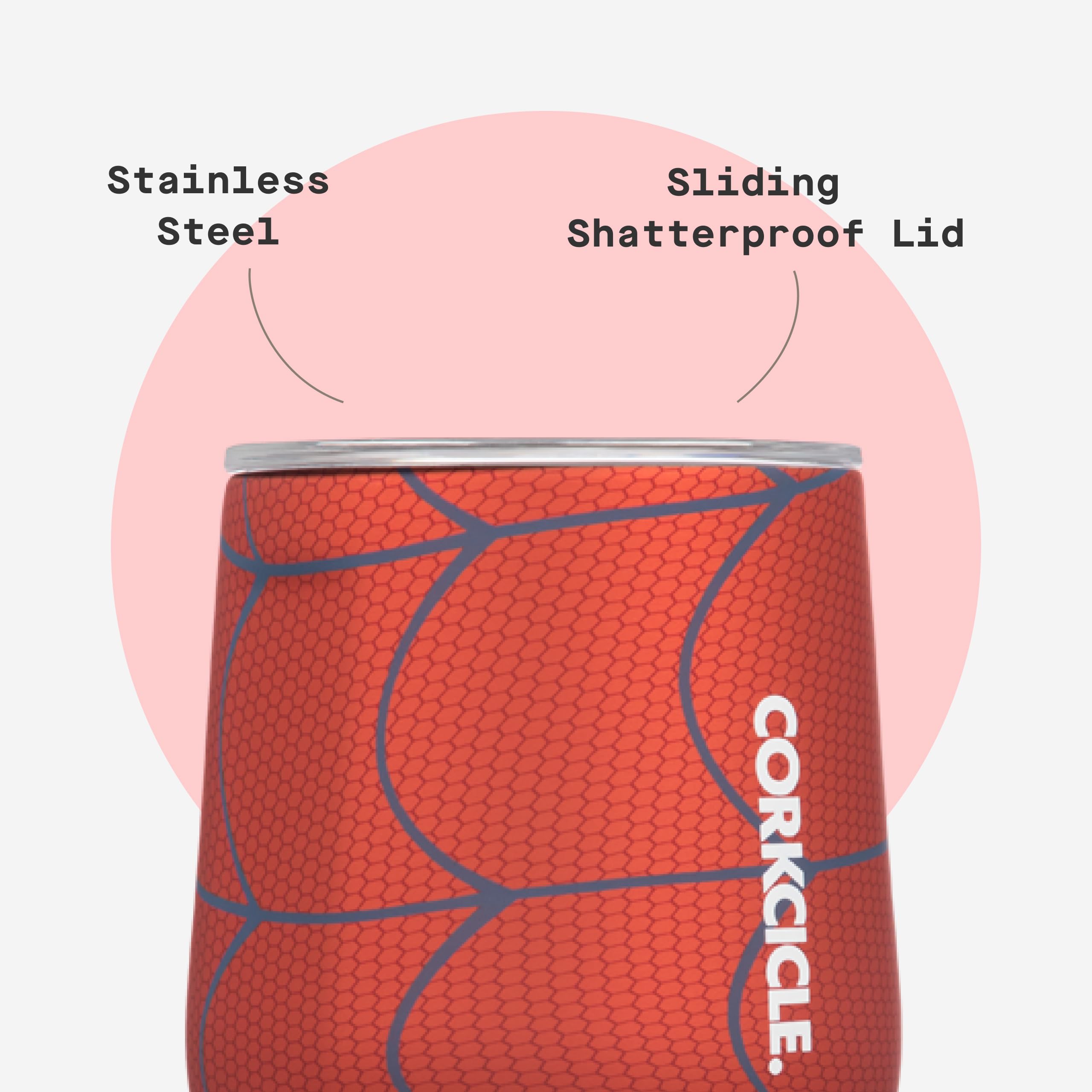 corkcicle-stemless-insulated-wine-glass-tumbler-12-oz-spider-man-triple-insulate image 5