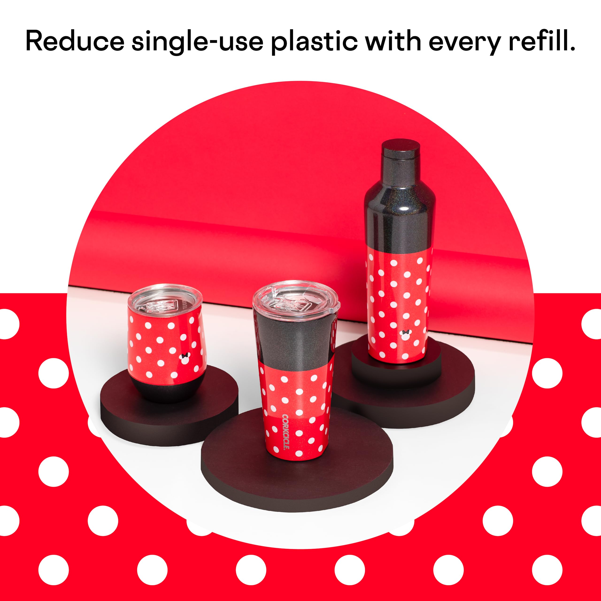 corkcicle-stemless-insulated-wine-glass-tumbler-12oz-minnie-mouse-polka-dot image 5