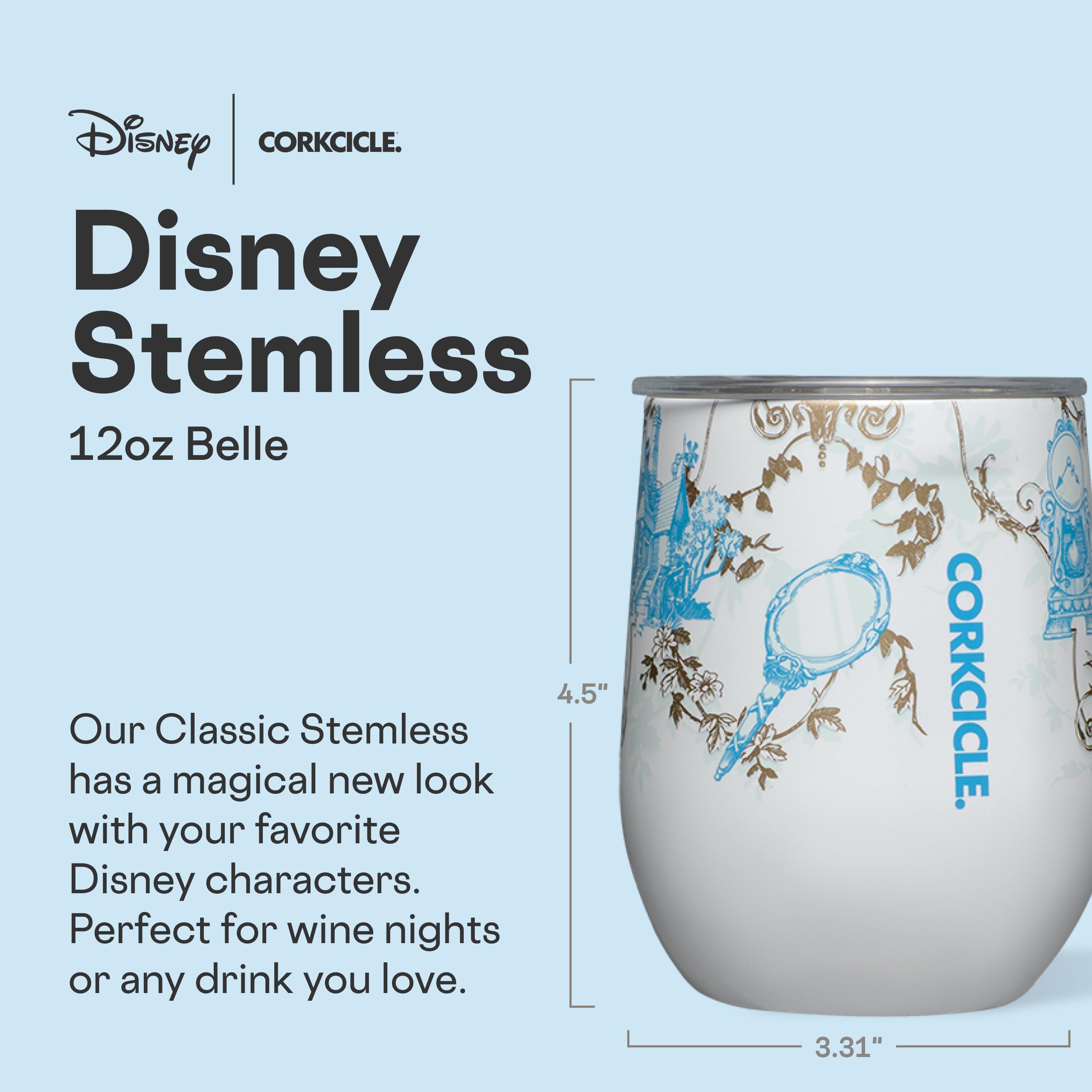 corkcicle-stemless-insulated-wine-glass-tumbler-12-oz-princess-belle image 2