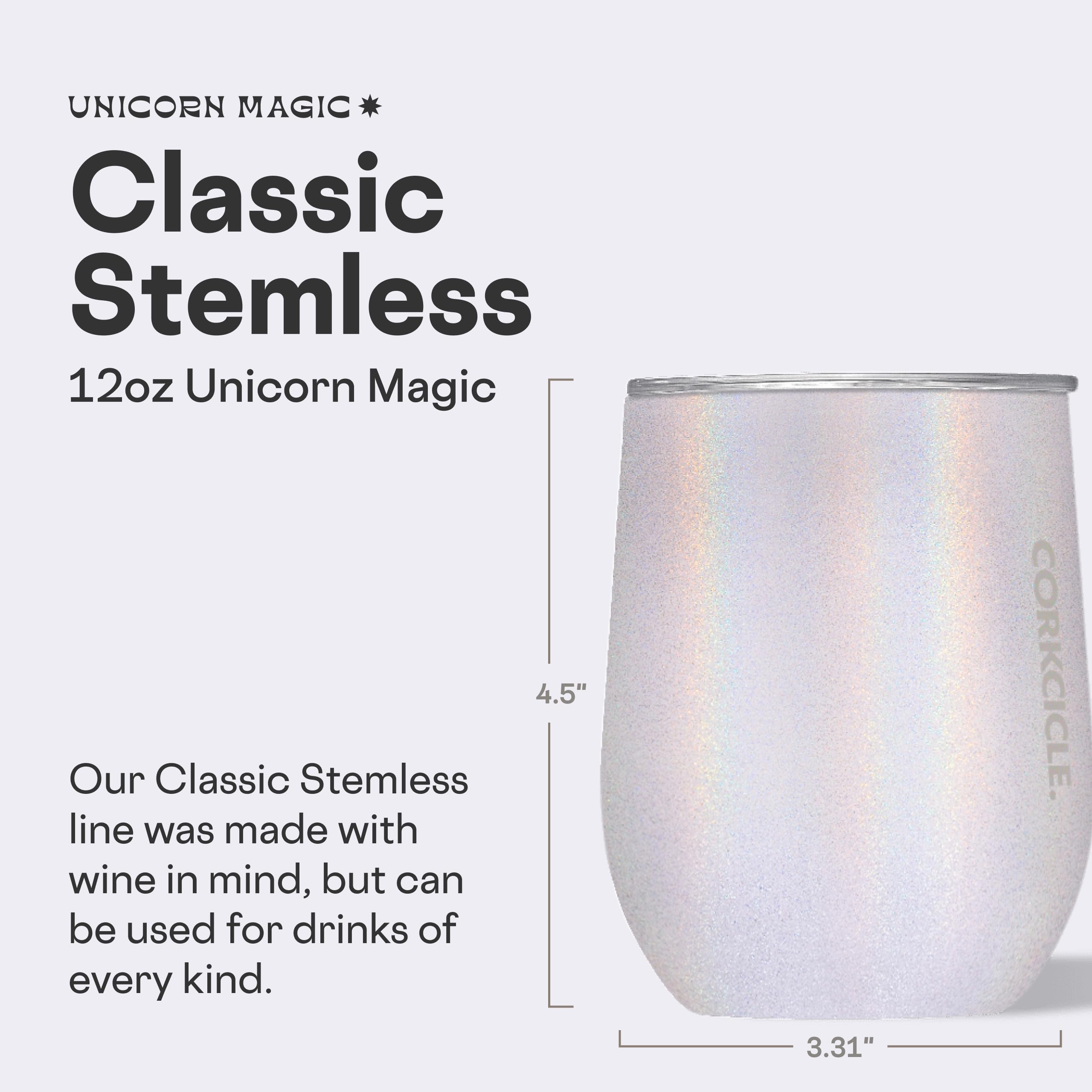 corkcicle-stemless-insulated-wine-tumbler-unicorn-magic-12-oz-stainless-steel-sp image 2