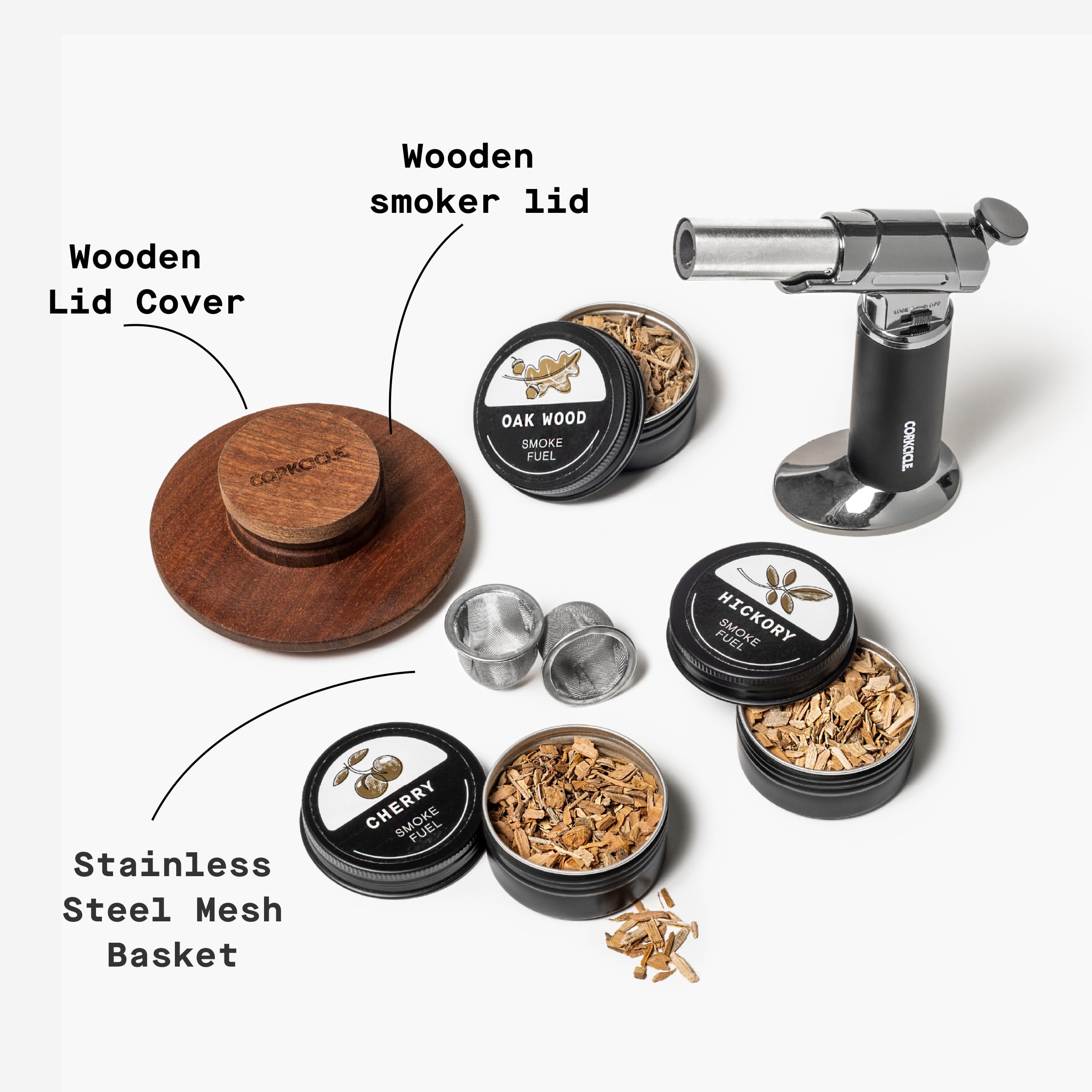 corkcicle-whiskey-smoking-kit-all-in-one-smoker-with-torch-3-wood-chips image 4
