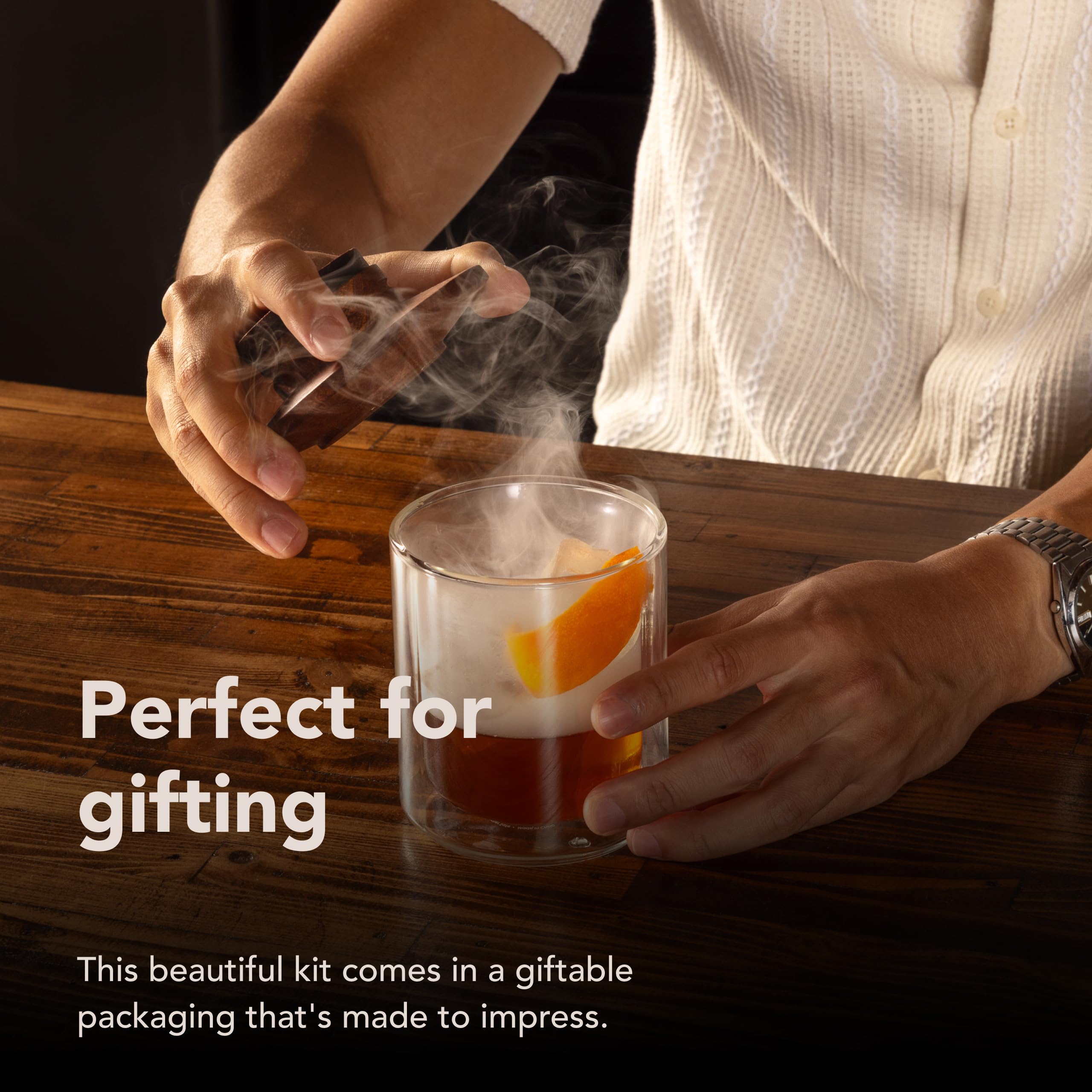 corkcicle-whiskey-smoking-kit-all-in-one-smoker-with-torch-3-wood-chips image 6