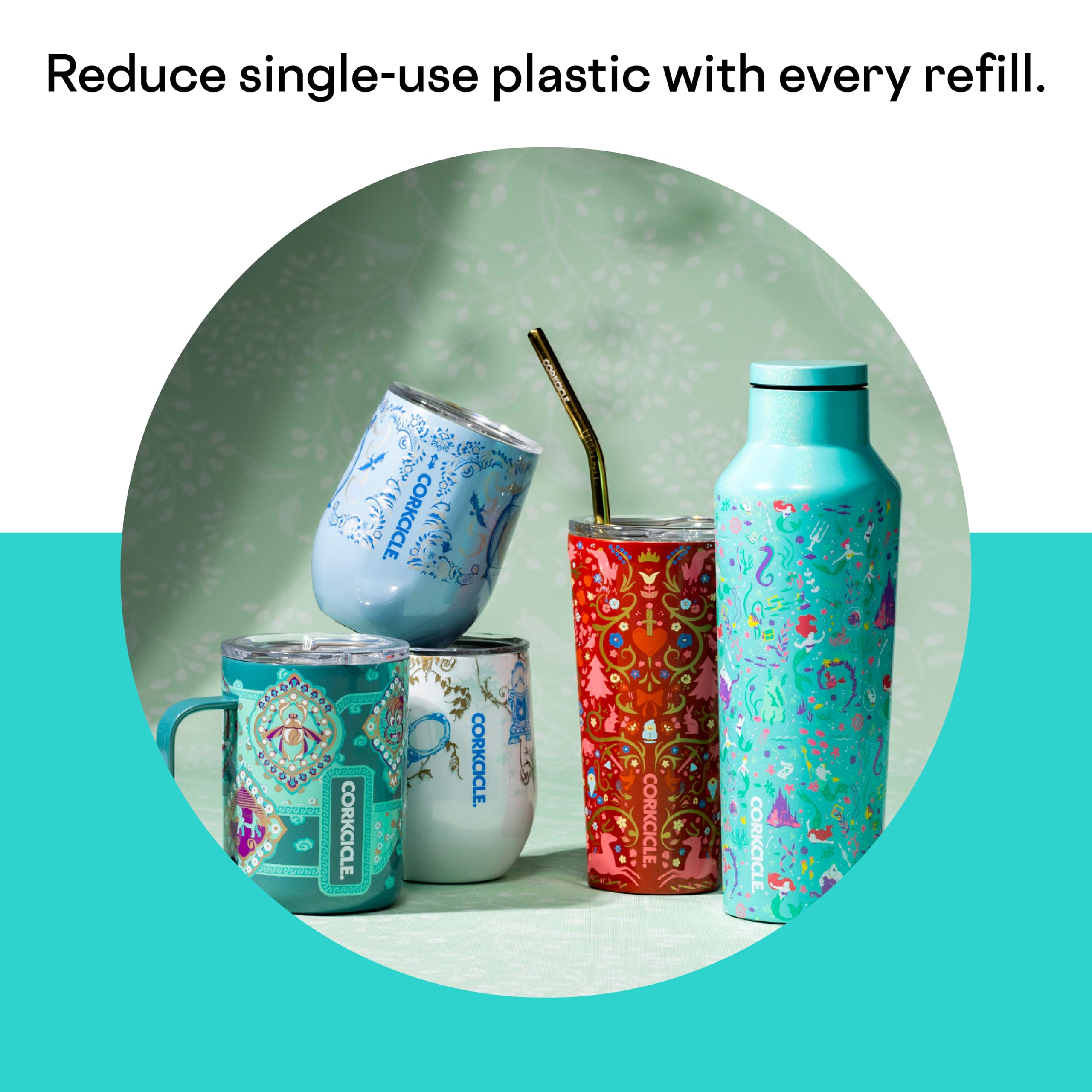 corkcicle-stemless-insulated-wine-glass-tumbler-12-oz-princess-ariel-stainless-s image 5