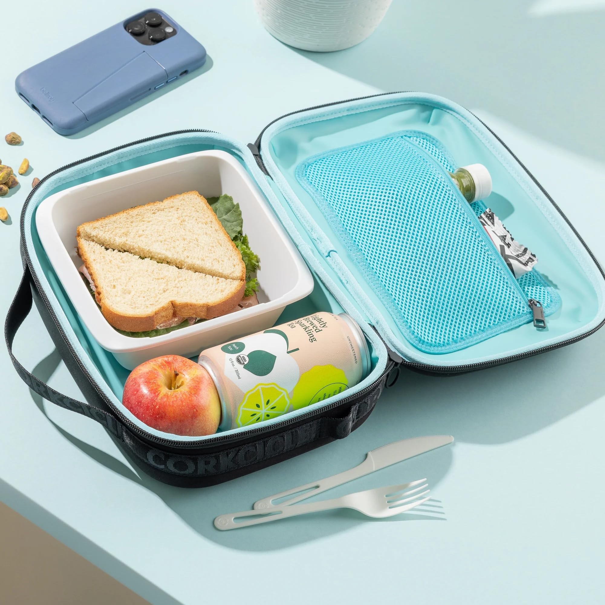 corkcicle-lunchpod-insulated-lunch-bag-crush-proof-design-berry-punch-neoprene image 7