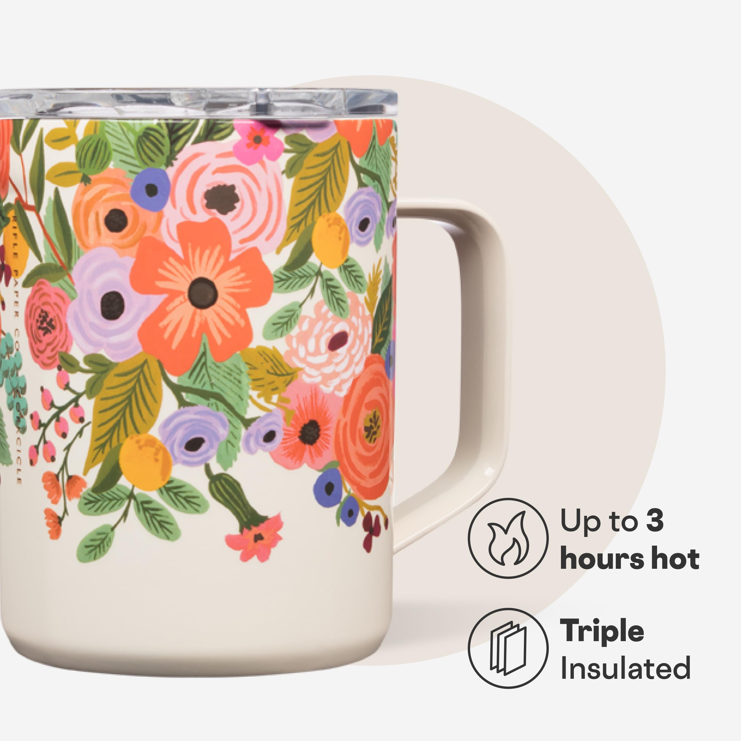 corkcicle-x-rifle-paper-co-triple-insulated-coffee-mug-with-lid-handle-16-oz-gar image 3
