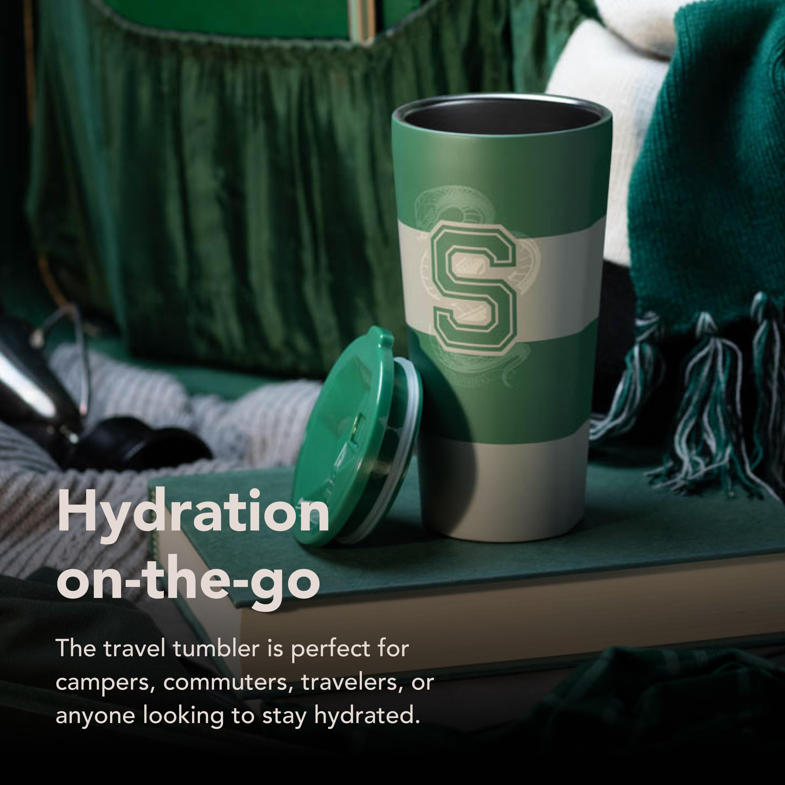 corkcicle-harry-potter-tumbler-16-oz-slytherin-triple-insulated-stainless-steel- image 6
