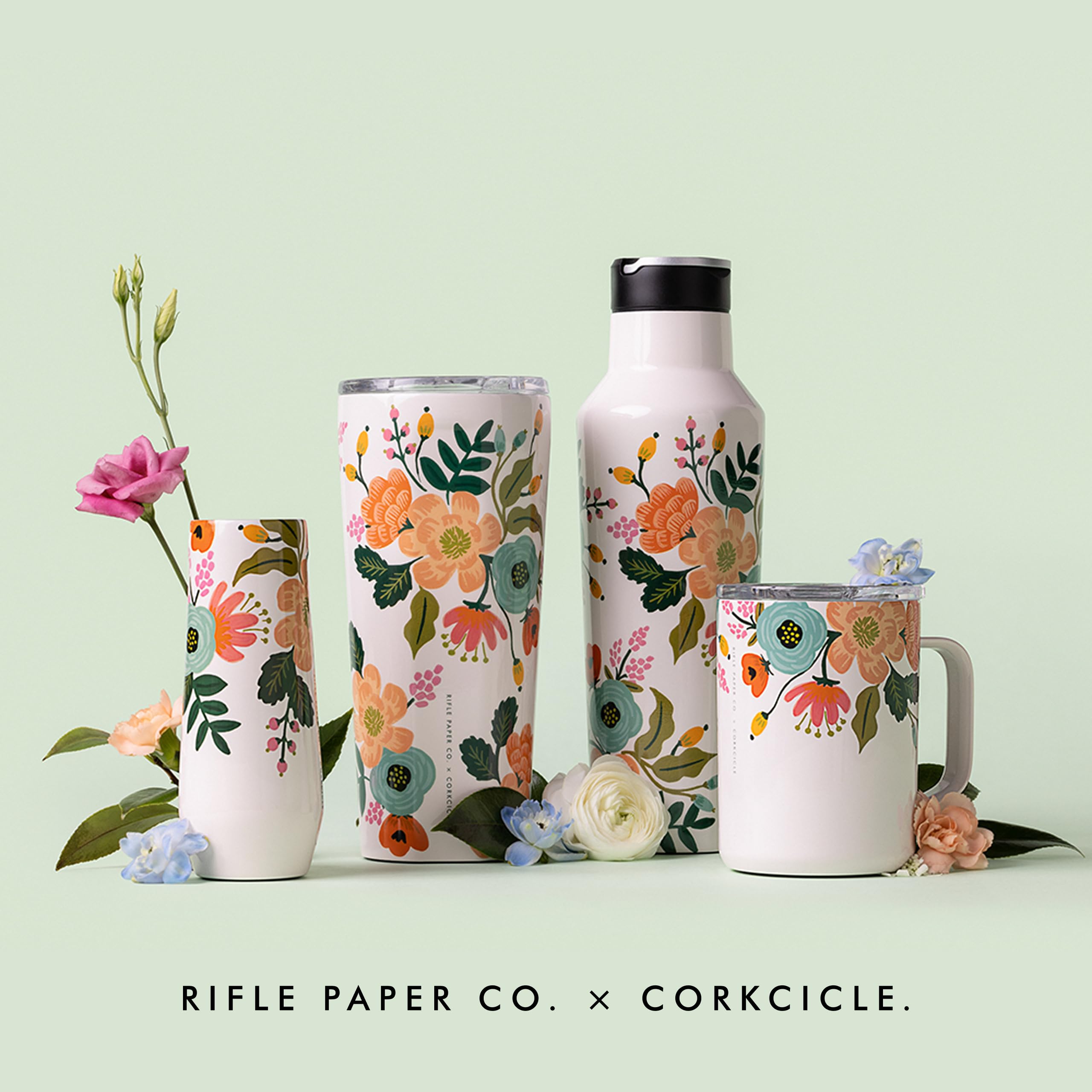 corkcicle-x-rifle-paper-co-classic-coffee-mug-16-oz-cream-lively-floral-triple-i image 8